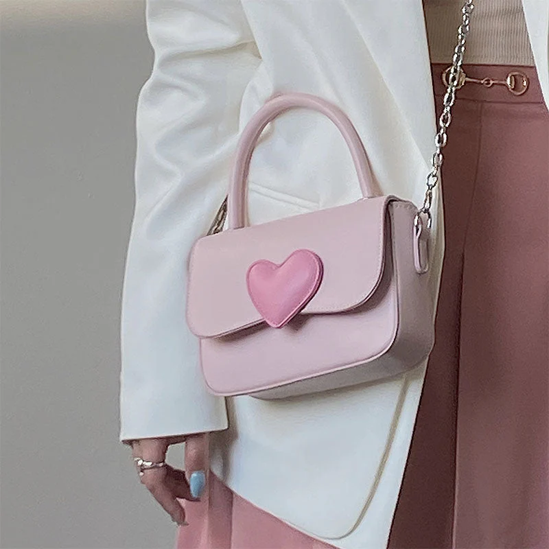 Dollette Kawaii Pink Heart Girly Handbag - Image 32
