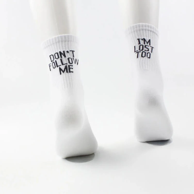 Don't Follow Me I'm Lost Too Socks - Image 4