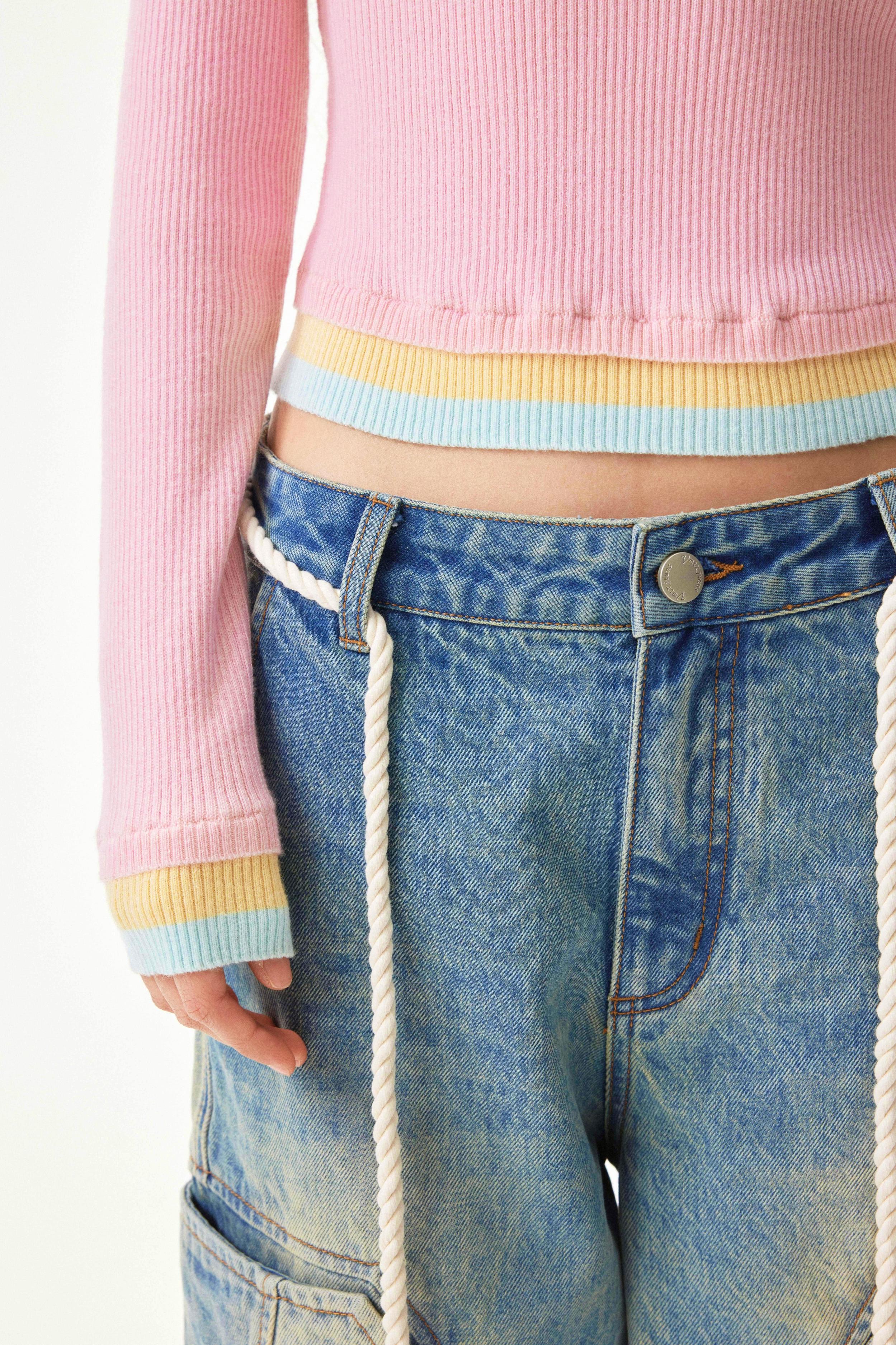 Dopamine color block knit sweaters - Image 12
