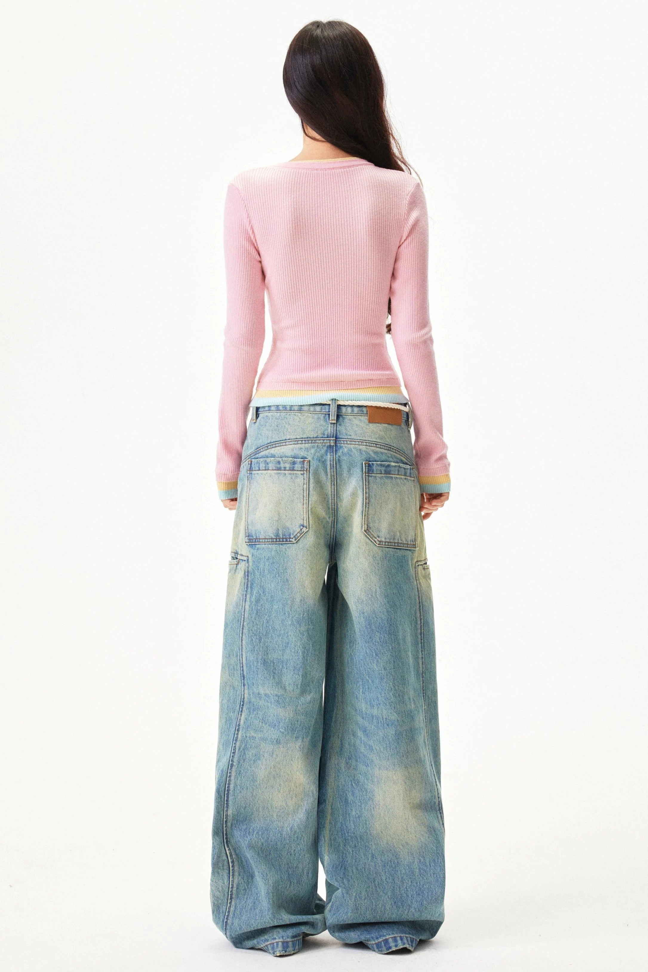 Dopamine color block knit sweaters - Image 8