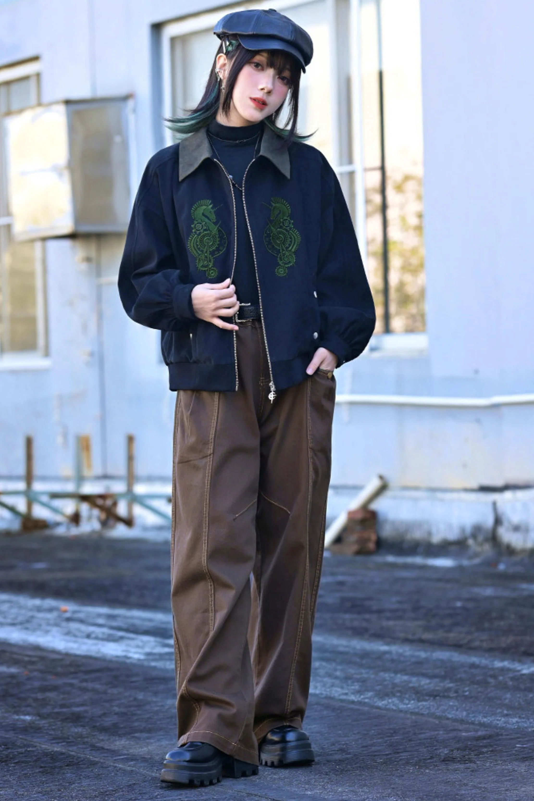 Double Structure Turtleneck Top - Image 22