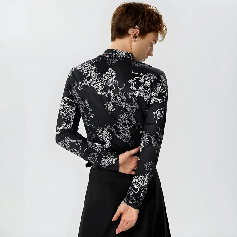 Dragon High Neck Top - Image 2