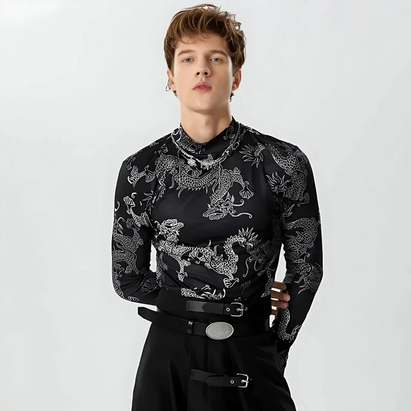 Dragon High Neck Top - Image 3