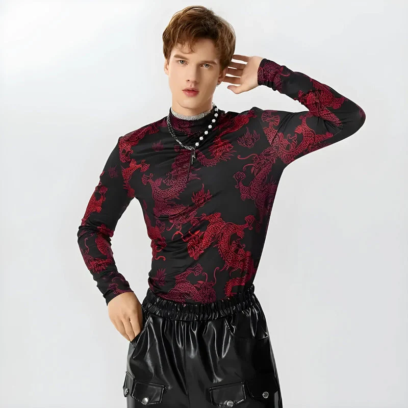 Dragon High Neck Top - Image 8