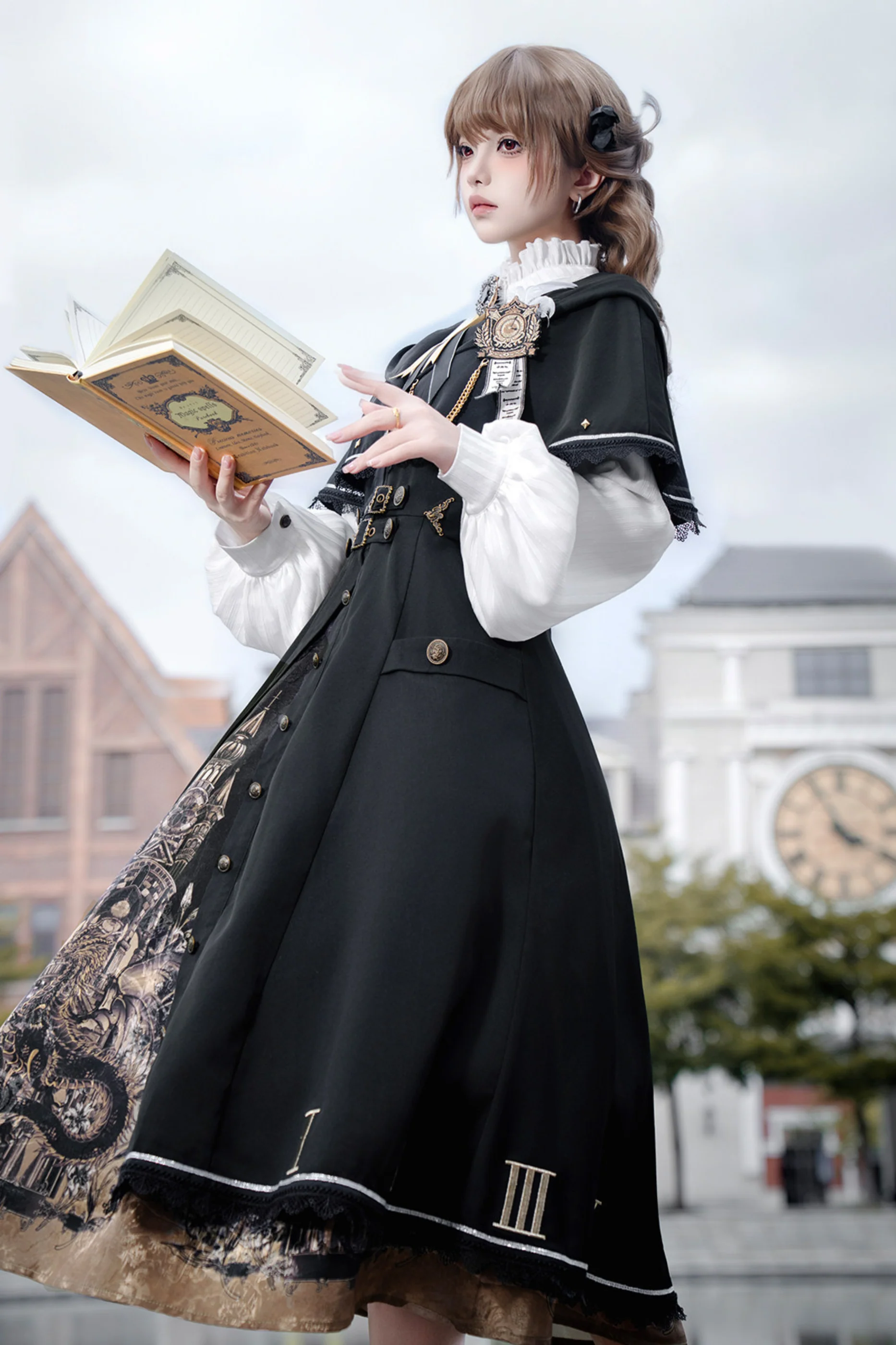 Dragon Lament Cape Dress - Image 10