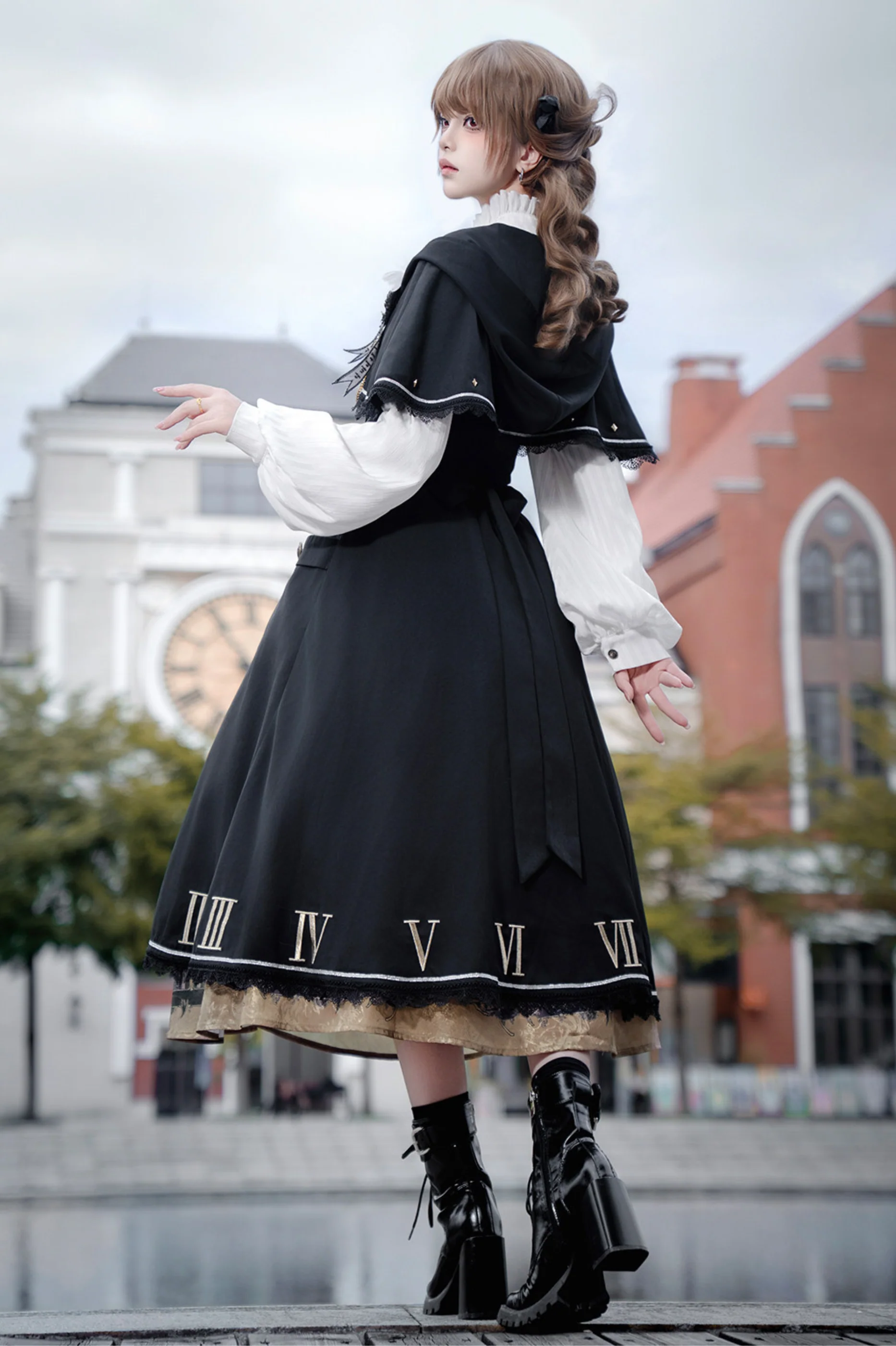 Dragon Lament Cape Dress - Image 11