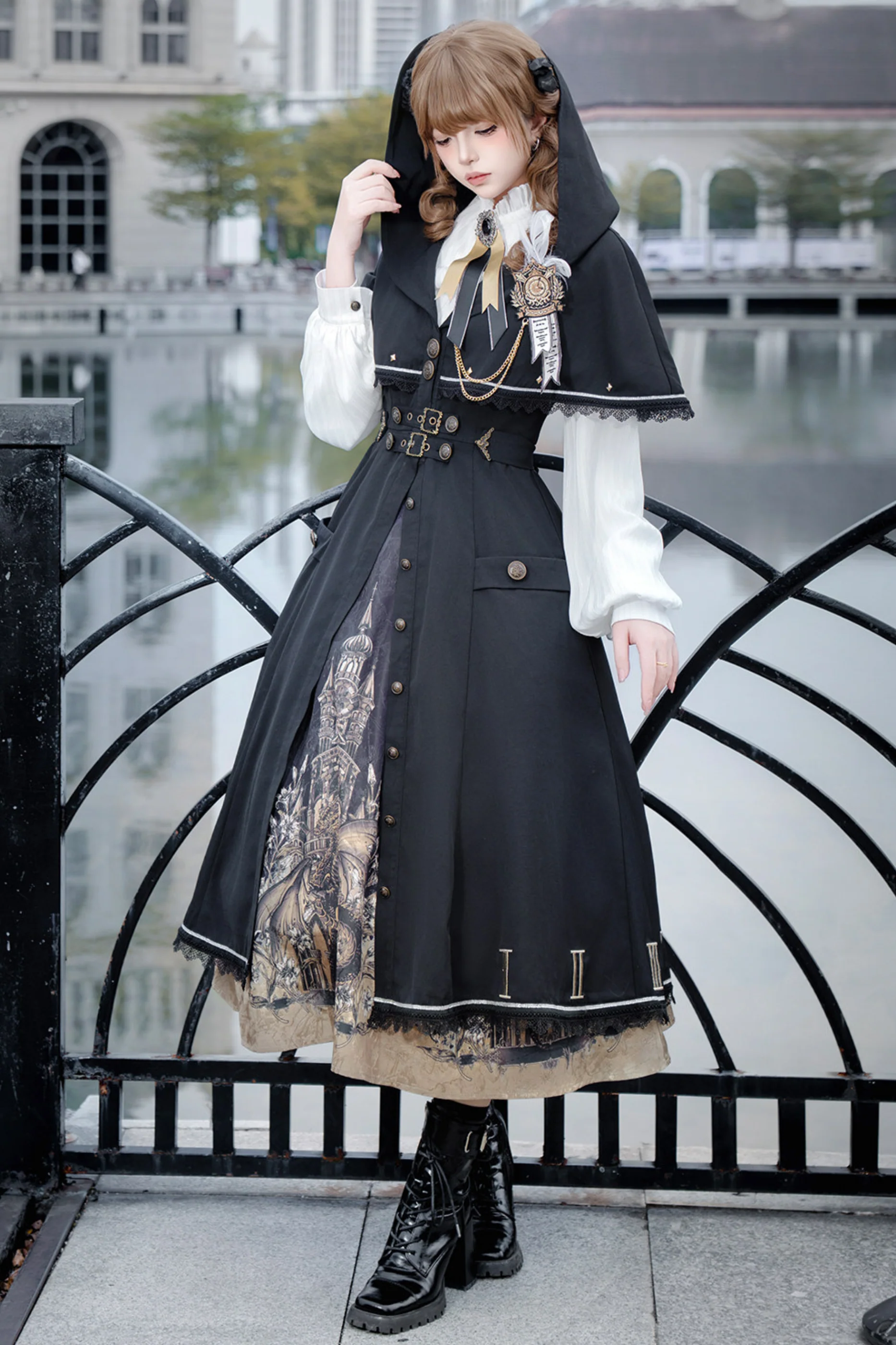 Dragon Lament Cape Dress - Image 5