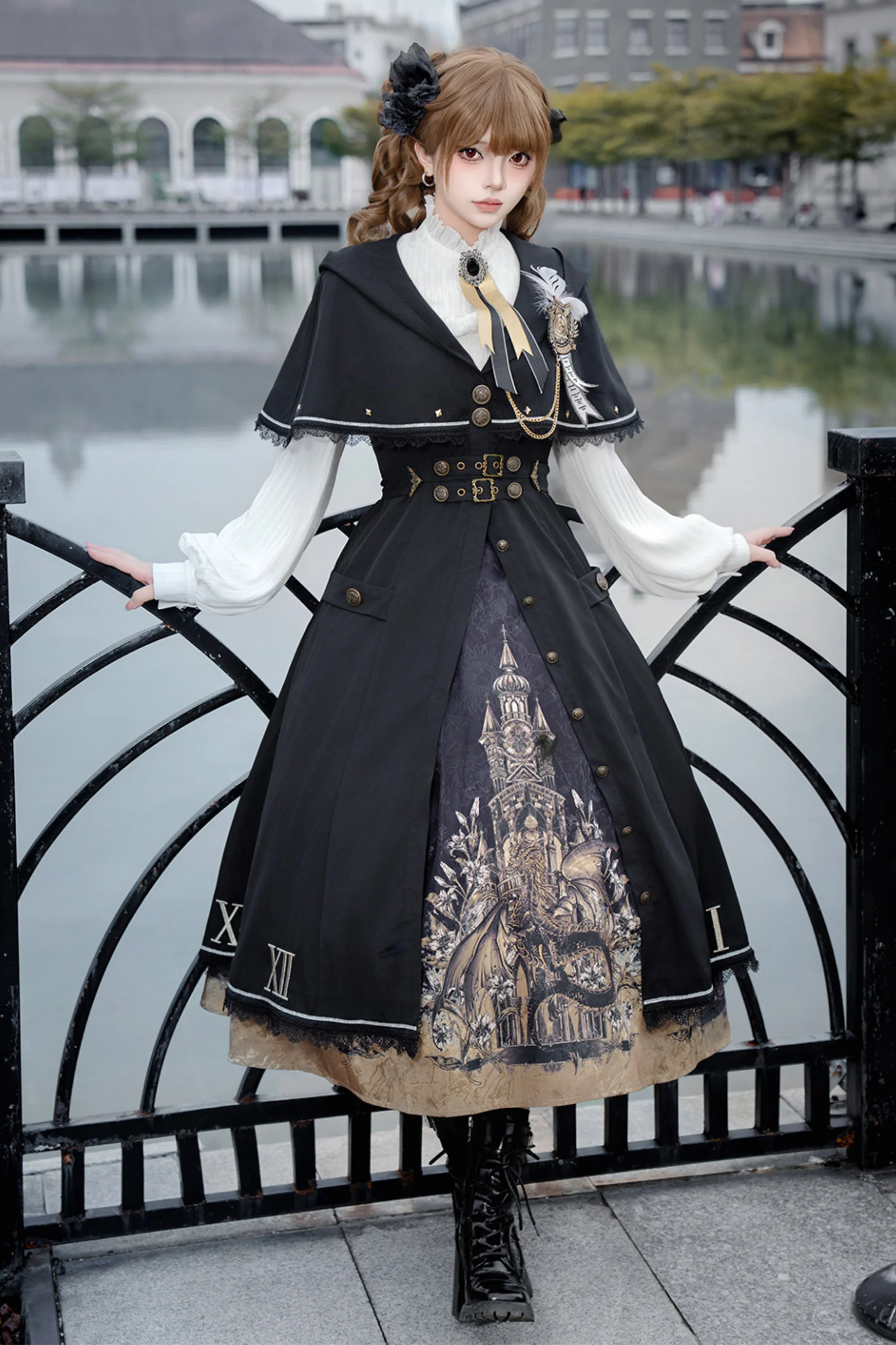 Dragon Lament Cape Dress - Image 6