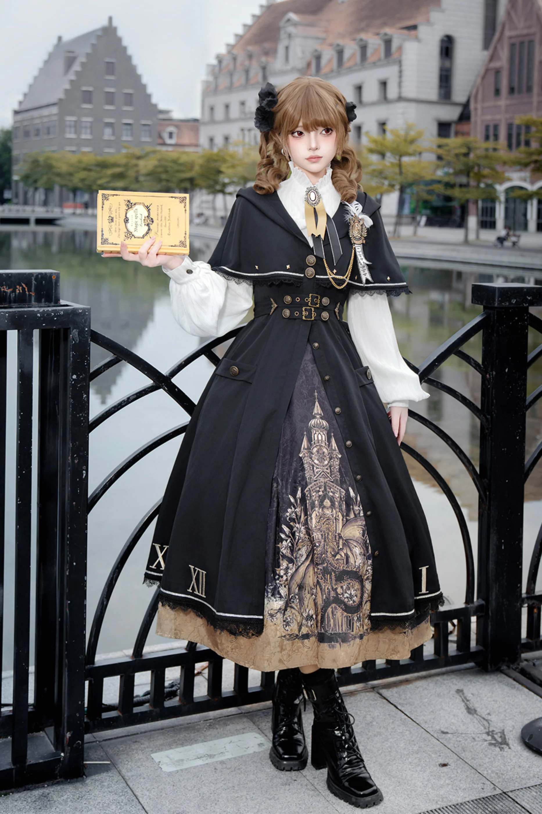 Dragon Lament Cape Dress - Image 7