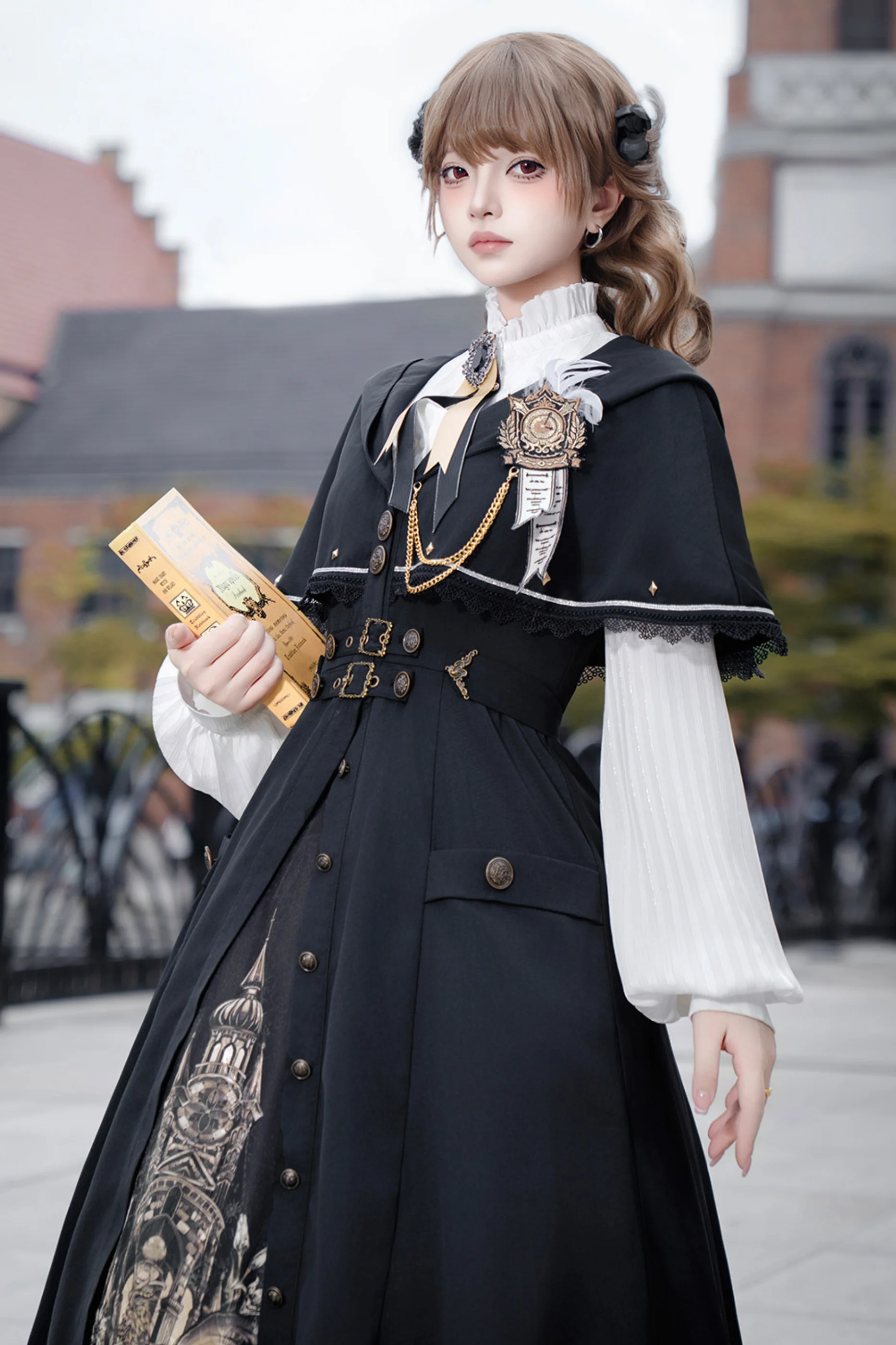 Dragon Lament Cape Dress - Image 9