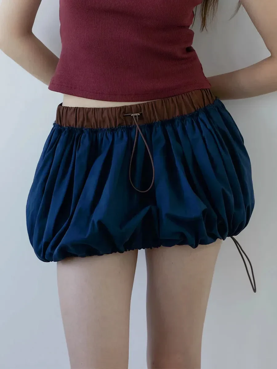 Drawstring Bubble Mini Skirt - Image 8