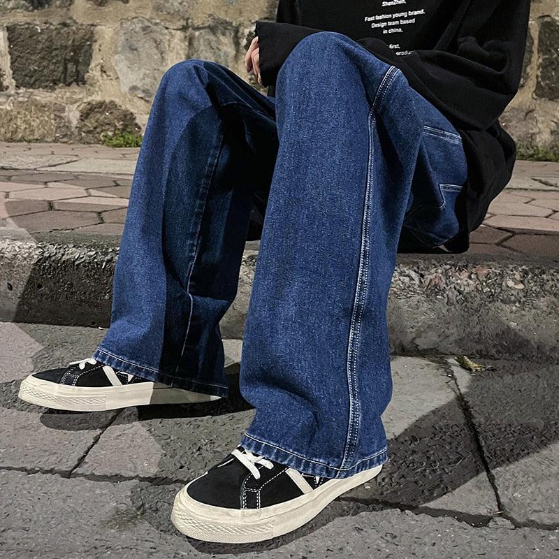 Drawstring Straight Leg Baggy Jeans - Image 14