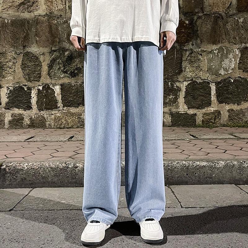 Drawstring Straight Leg Baggy Jeans - Image 4