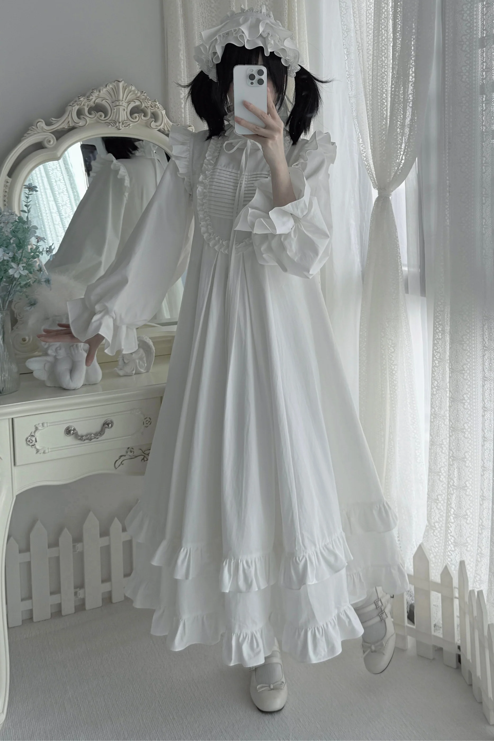 Pure Blood Lolita Dress + Headband + Brooch + Hat - Image 17