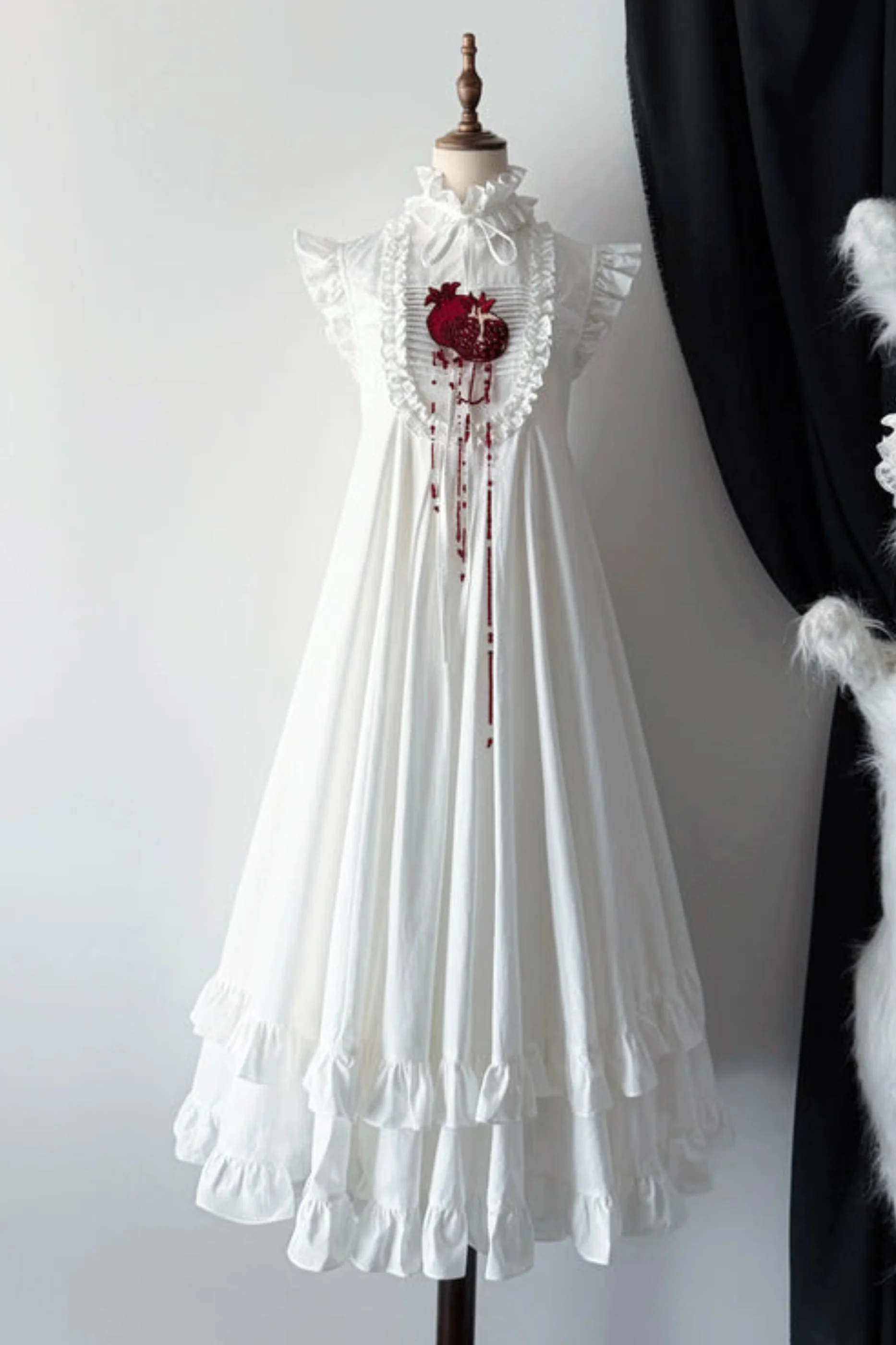 Pure Blood Lolita Dress + Headband + Brooch + Hat - Image 28
