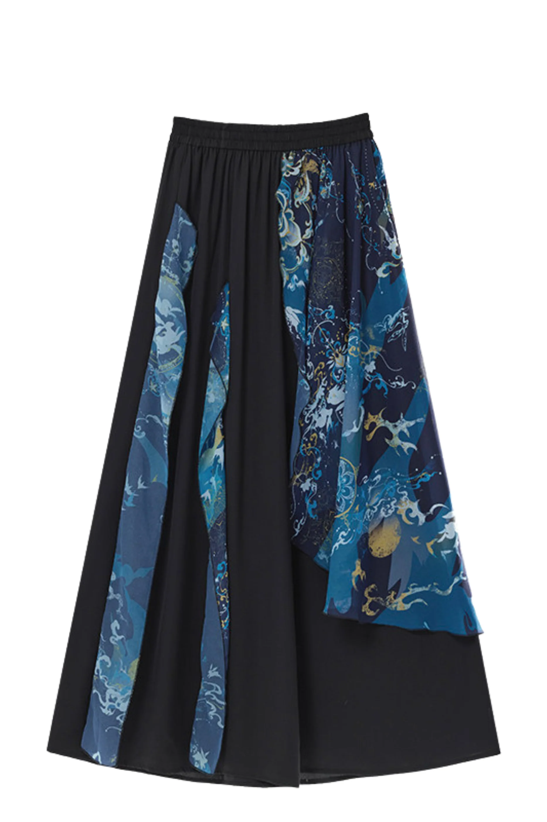 Dark China Shirt + Wide Leg Pants + Chain + Belt - Image 31