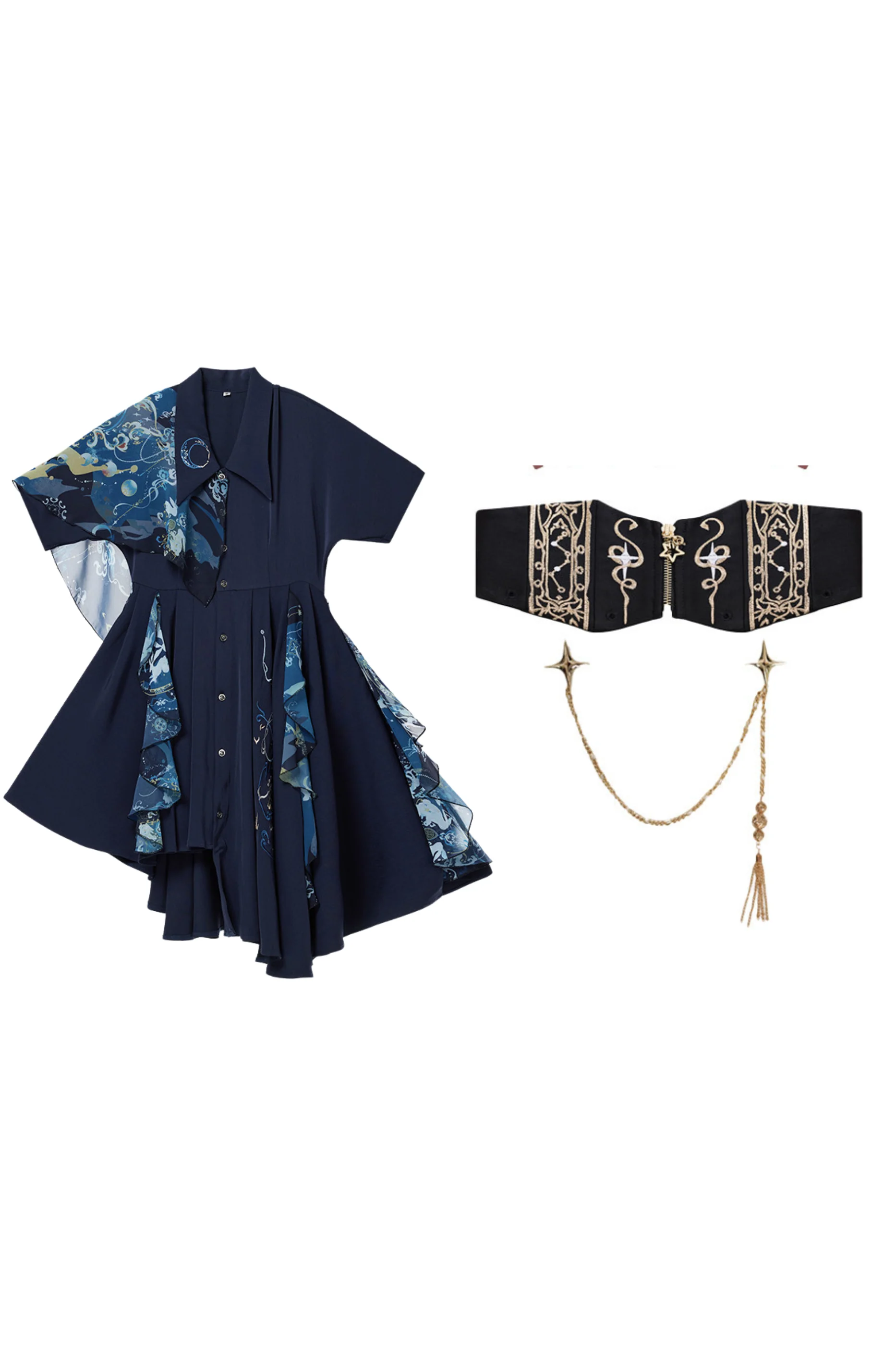 Chinese Embroidery Dress + Belt + Girdle - Image 34