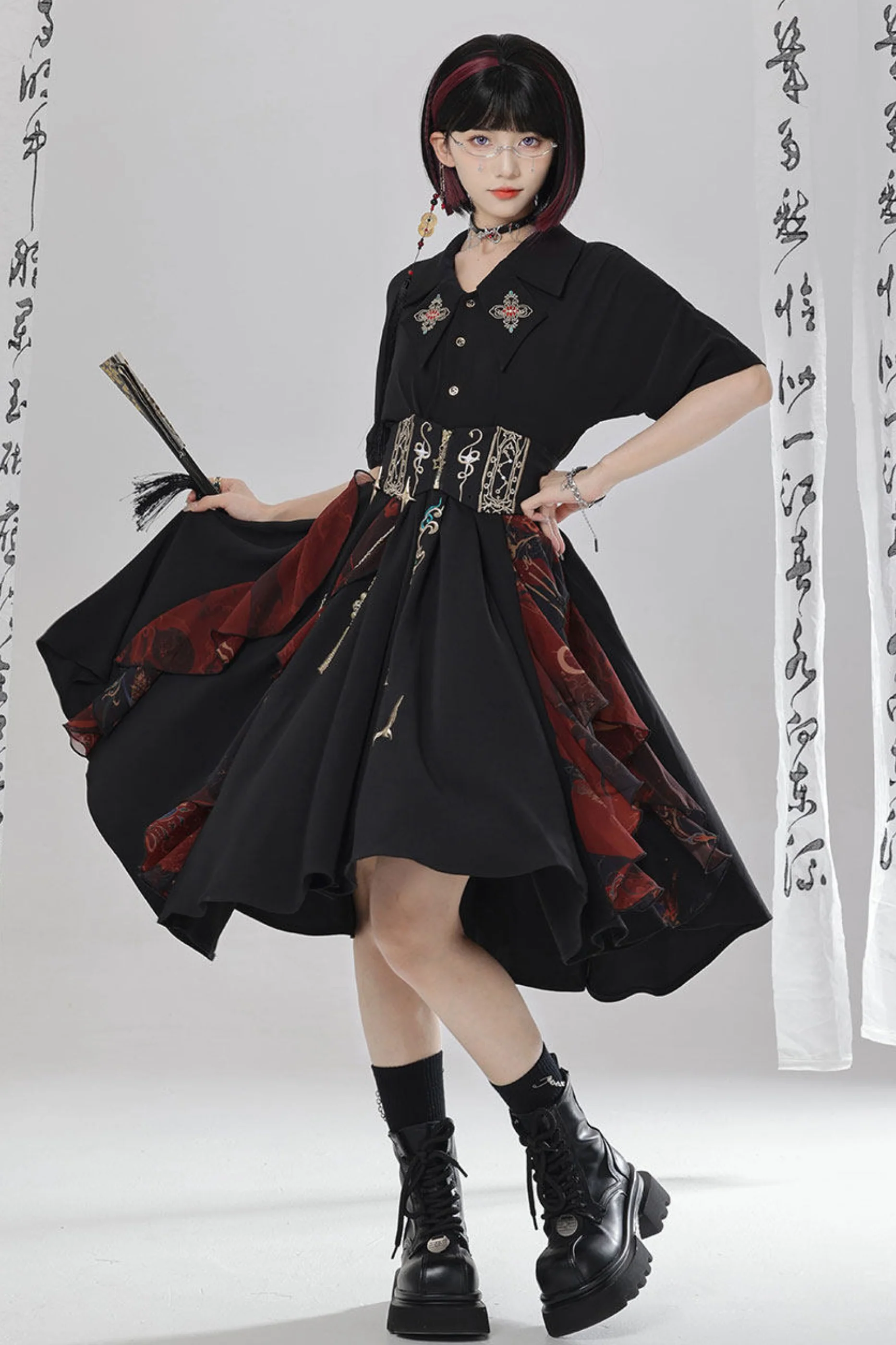 Chinese Embroidery Dress + Belt + Girdle - Image 6