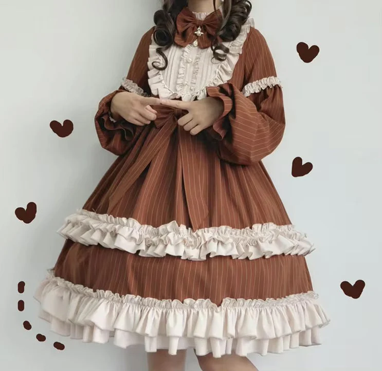 Dusty Pink Maid Dress - Image 3