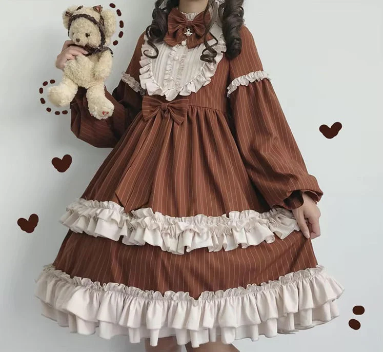 Dusty Pink Maid Dress - Image 4