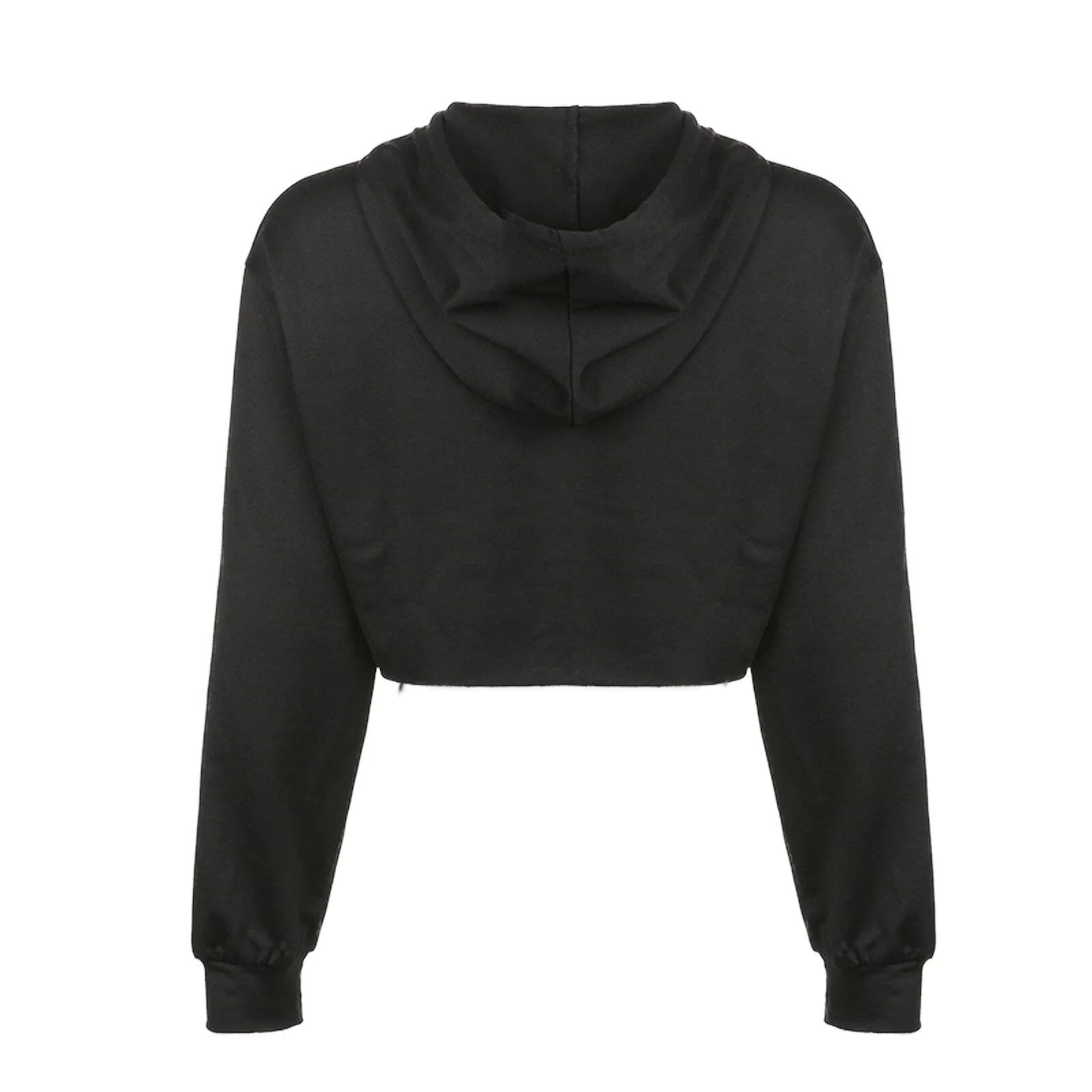 Egirl Goth Dark Grunge Skeleton Cropped Hoodie - Image 7