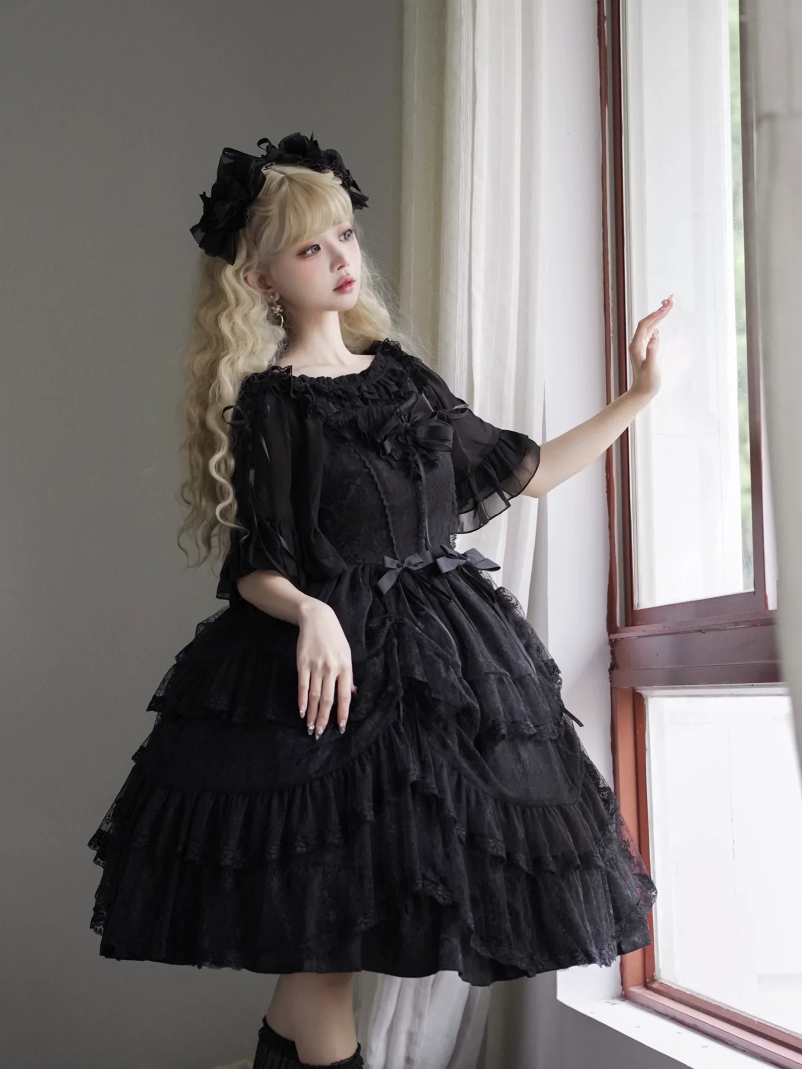 Classic Princess Lolita JSK Elegant Chiffon Top - Image 3
