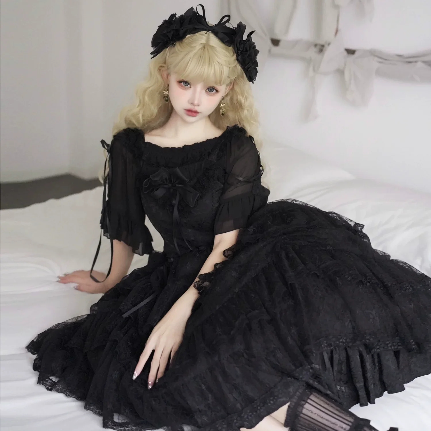 Classic Princess Lolita JSK Elegant Chiffon Top - Image 9