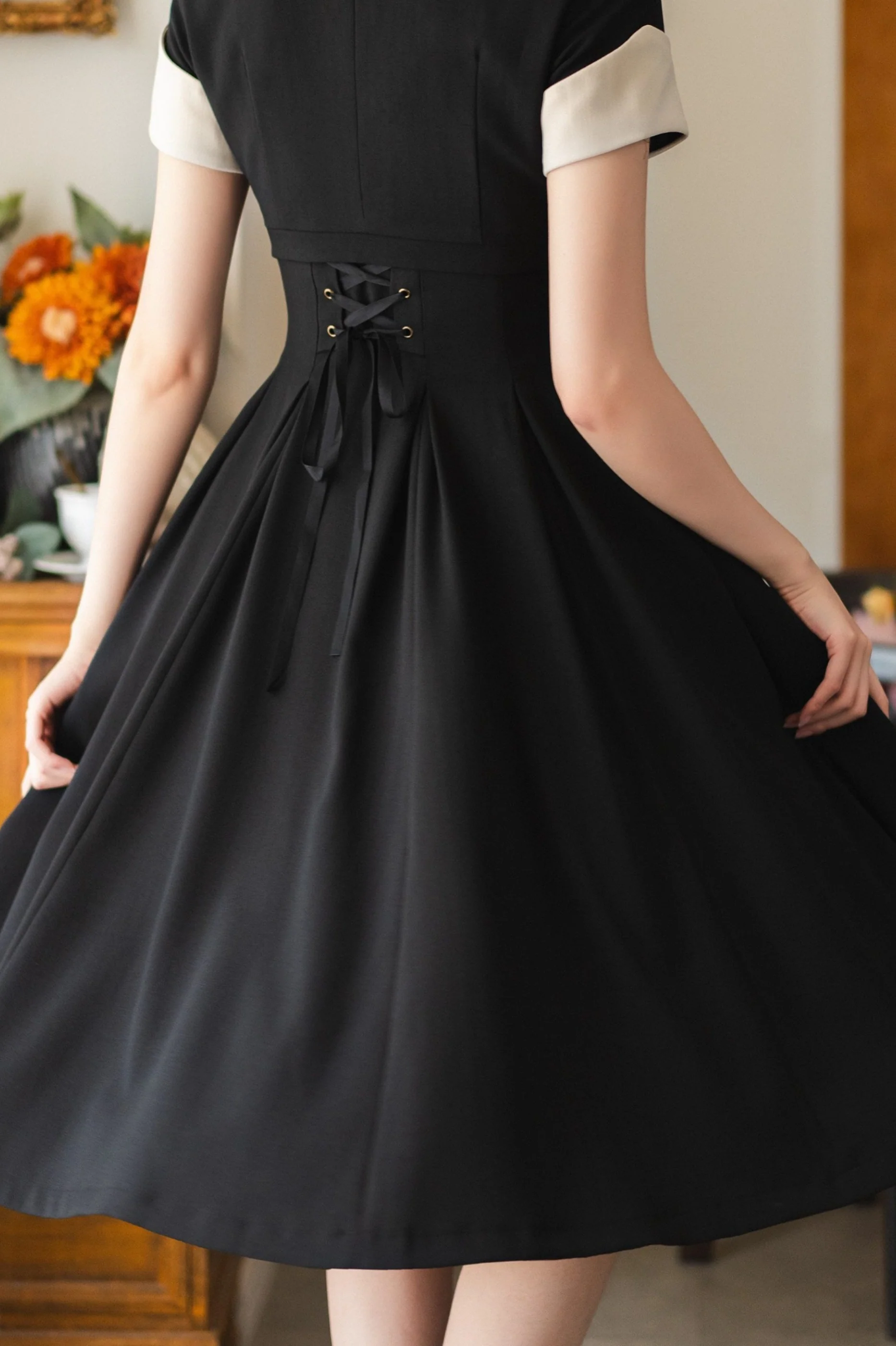 Elegant French Retro Flare Dress + Short Jacket - Image 17