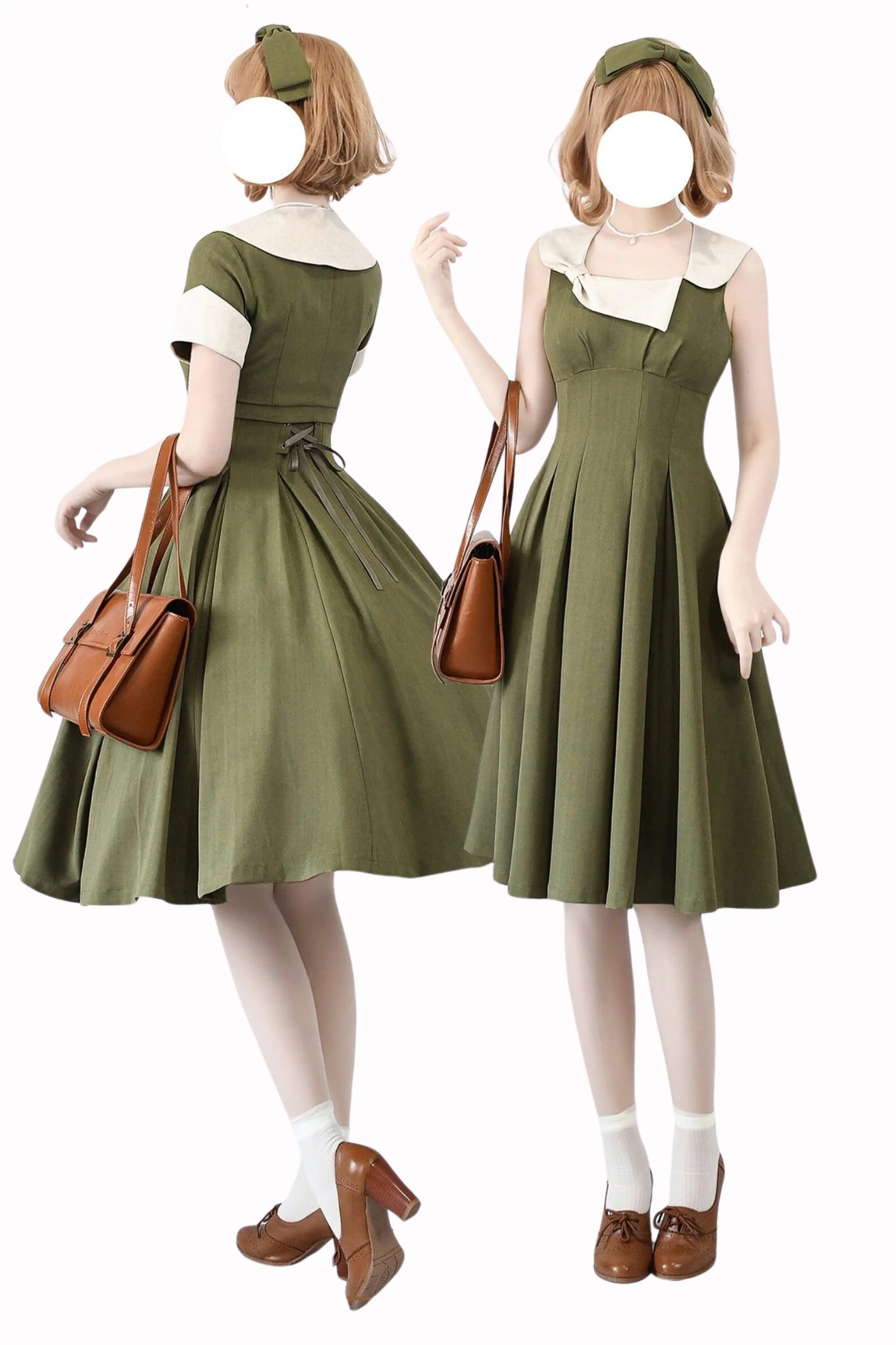 Elegant French Retro Flare Dress + Short Jacket - Image 9
