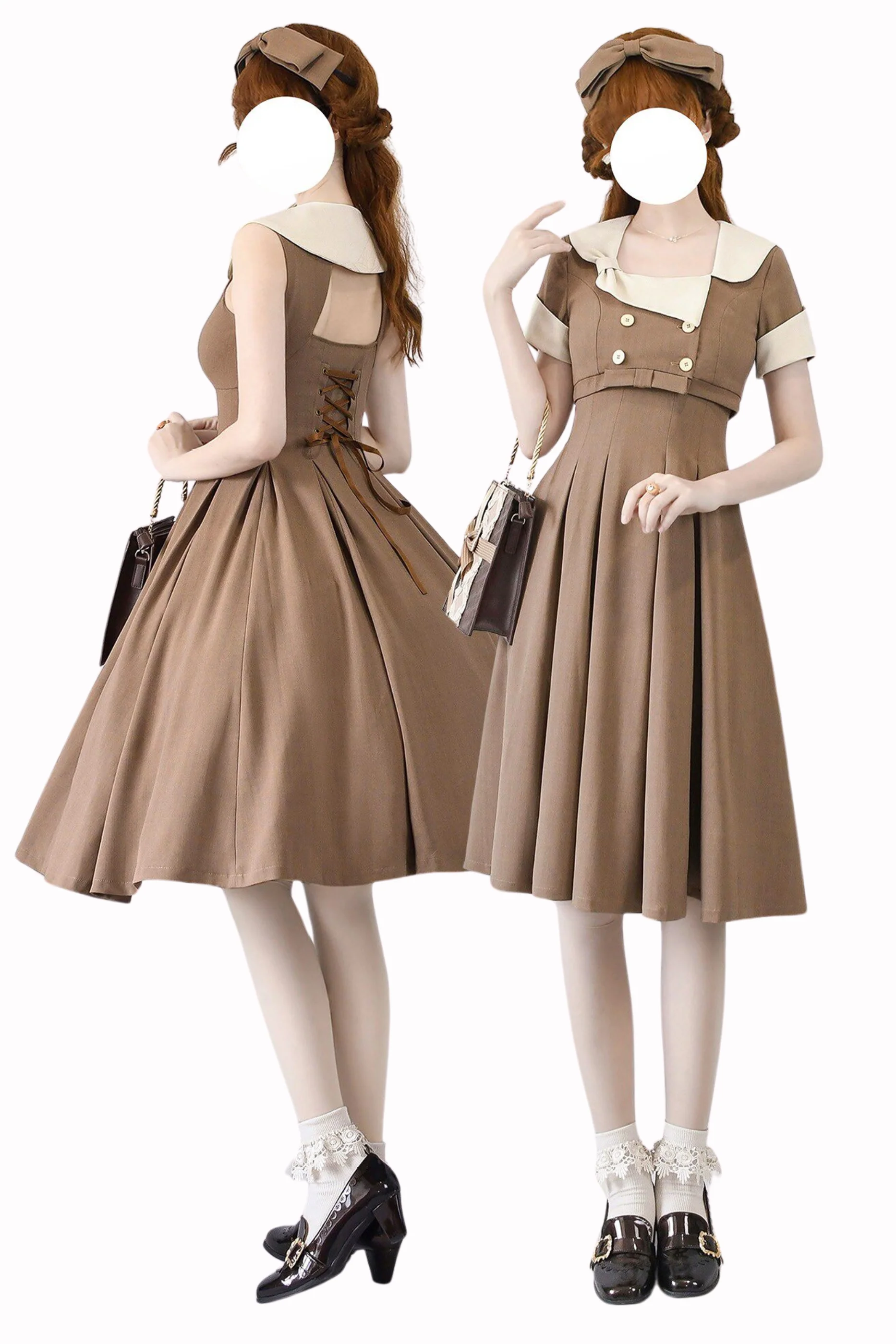 Elegant French Retro Flare Dress + Short Jacket - Image 14