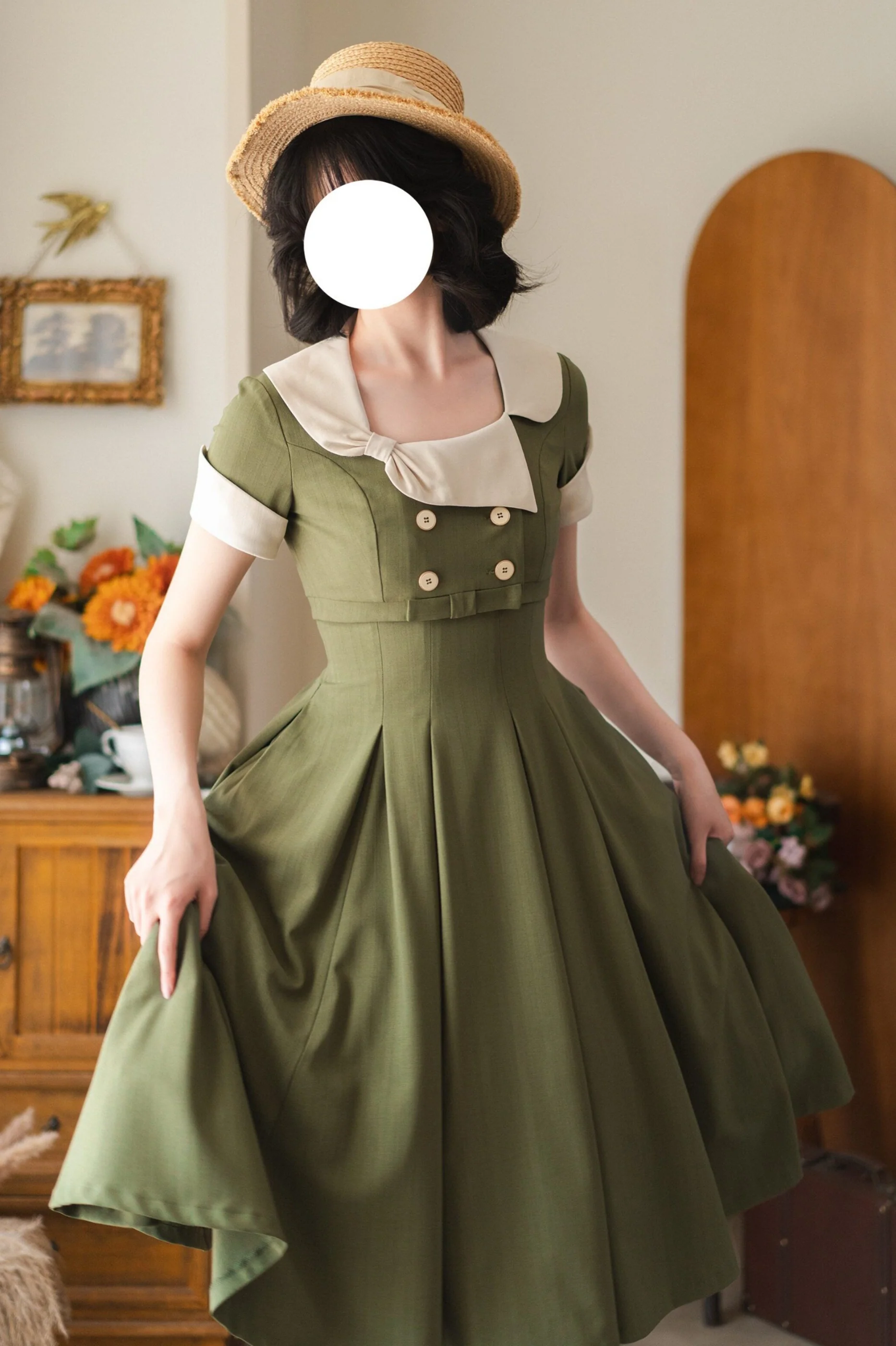 Elegant French Retro Flare Dress + Short Jacket - Image 4