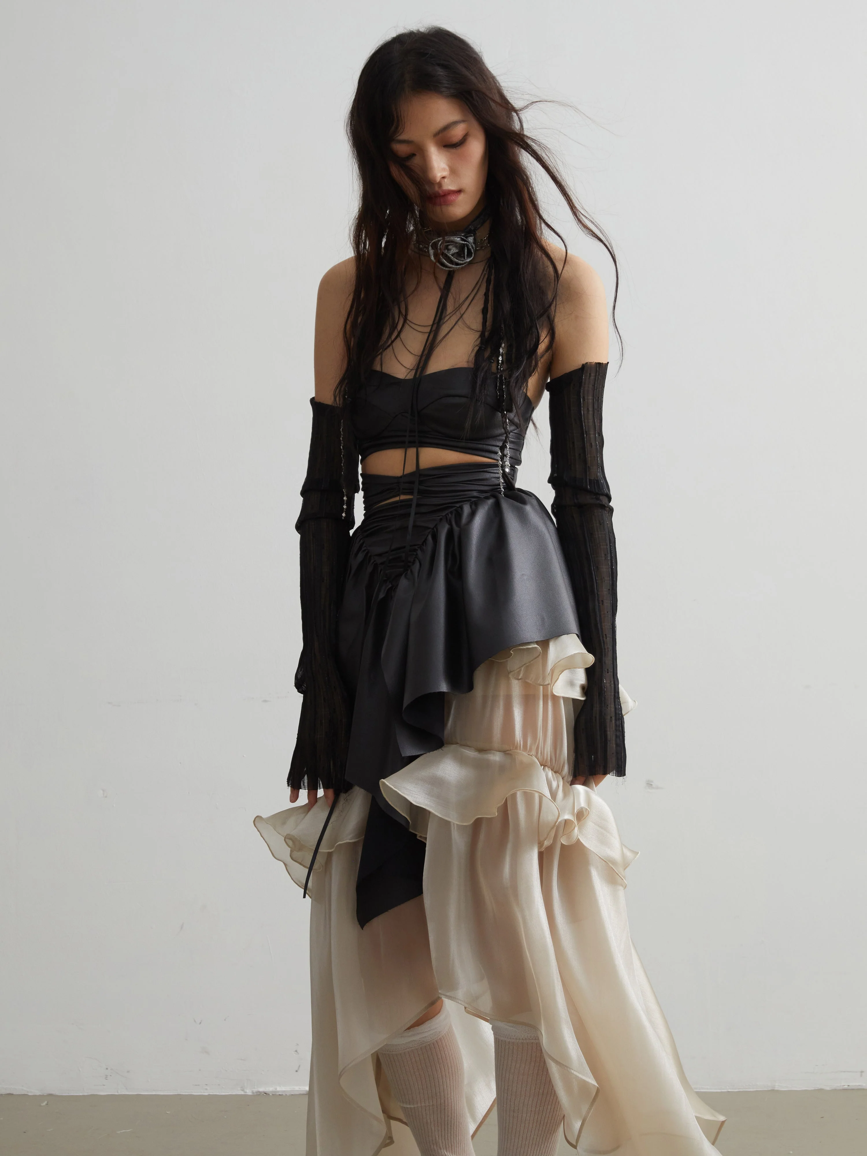 Elegant Goldfish Ruffle Skirt - Image 5