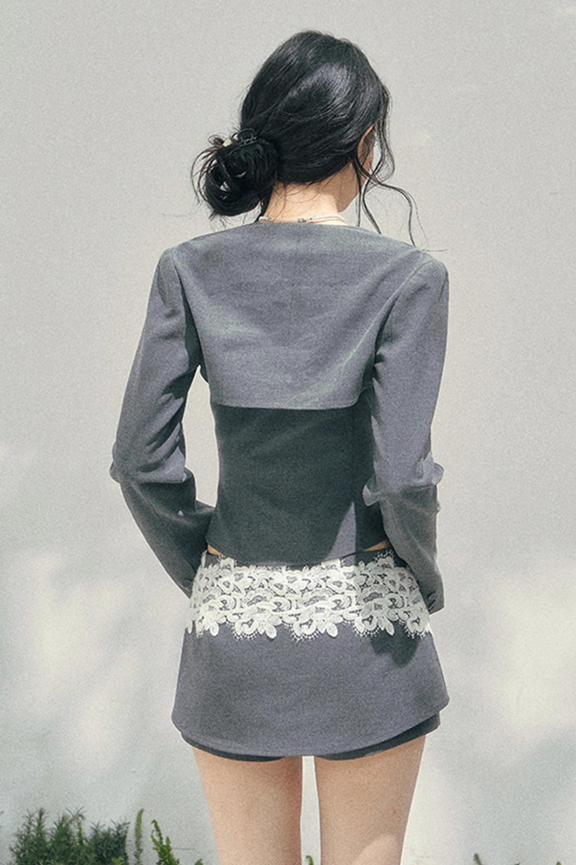 Elegant Lace Camisole Top + Shawl + Culottes - Image 13