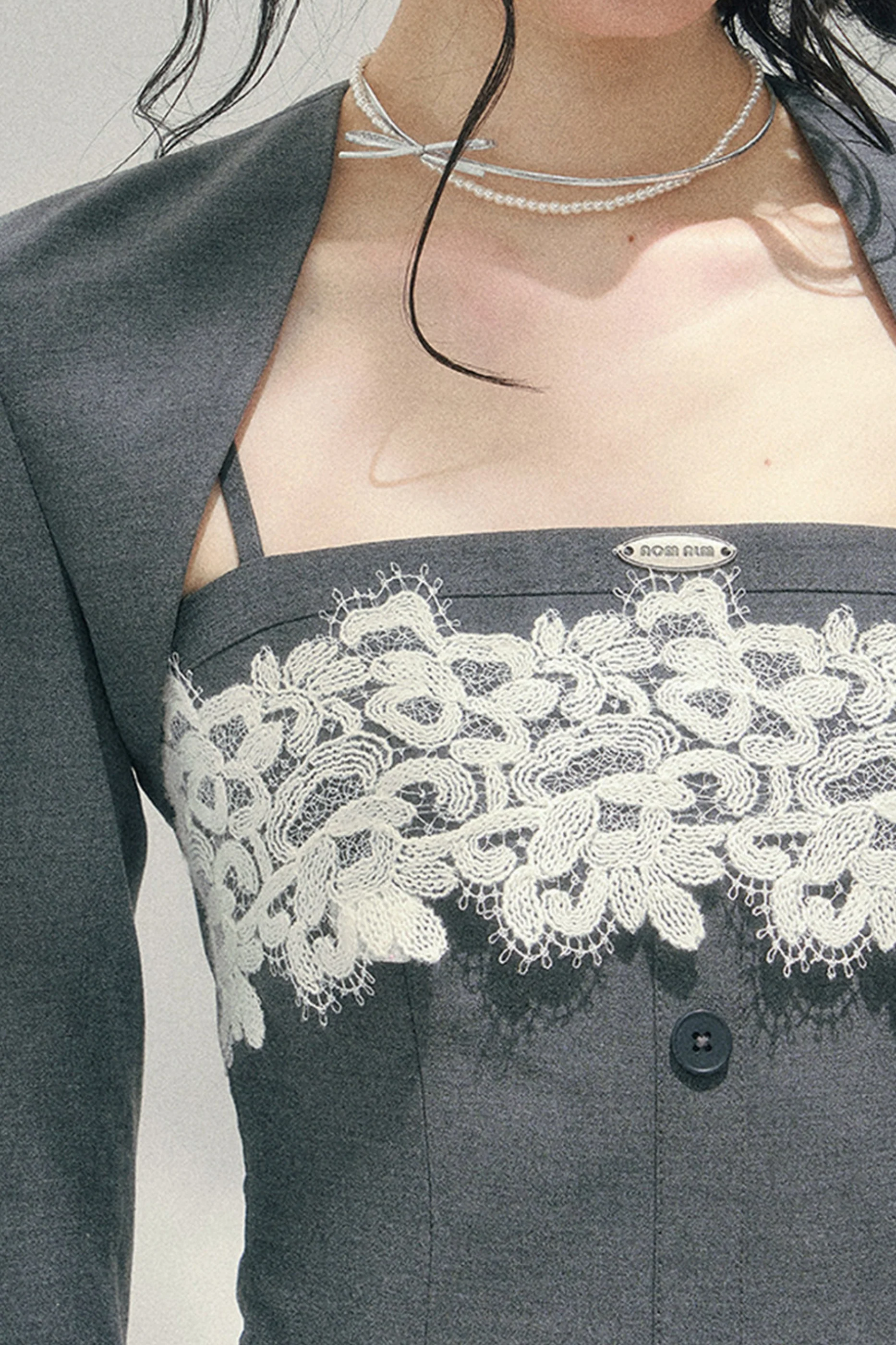 Elegant Lace Camisole Top + Shawl + Culottes - Image 2