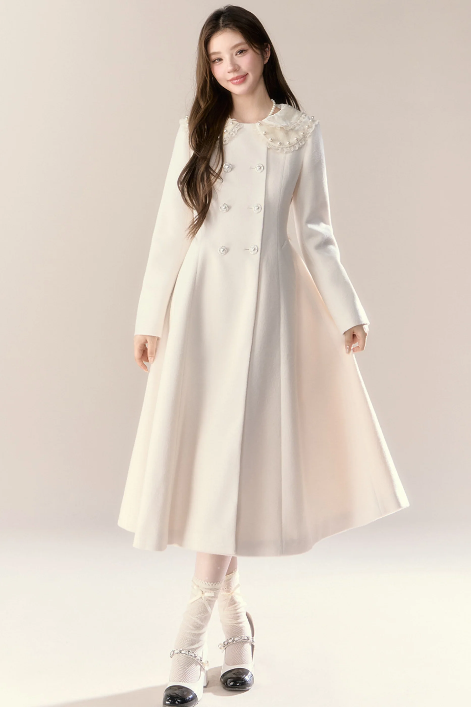Elegant Sweet Chic French Long Coat - Image 11