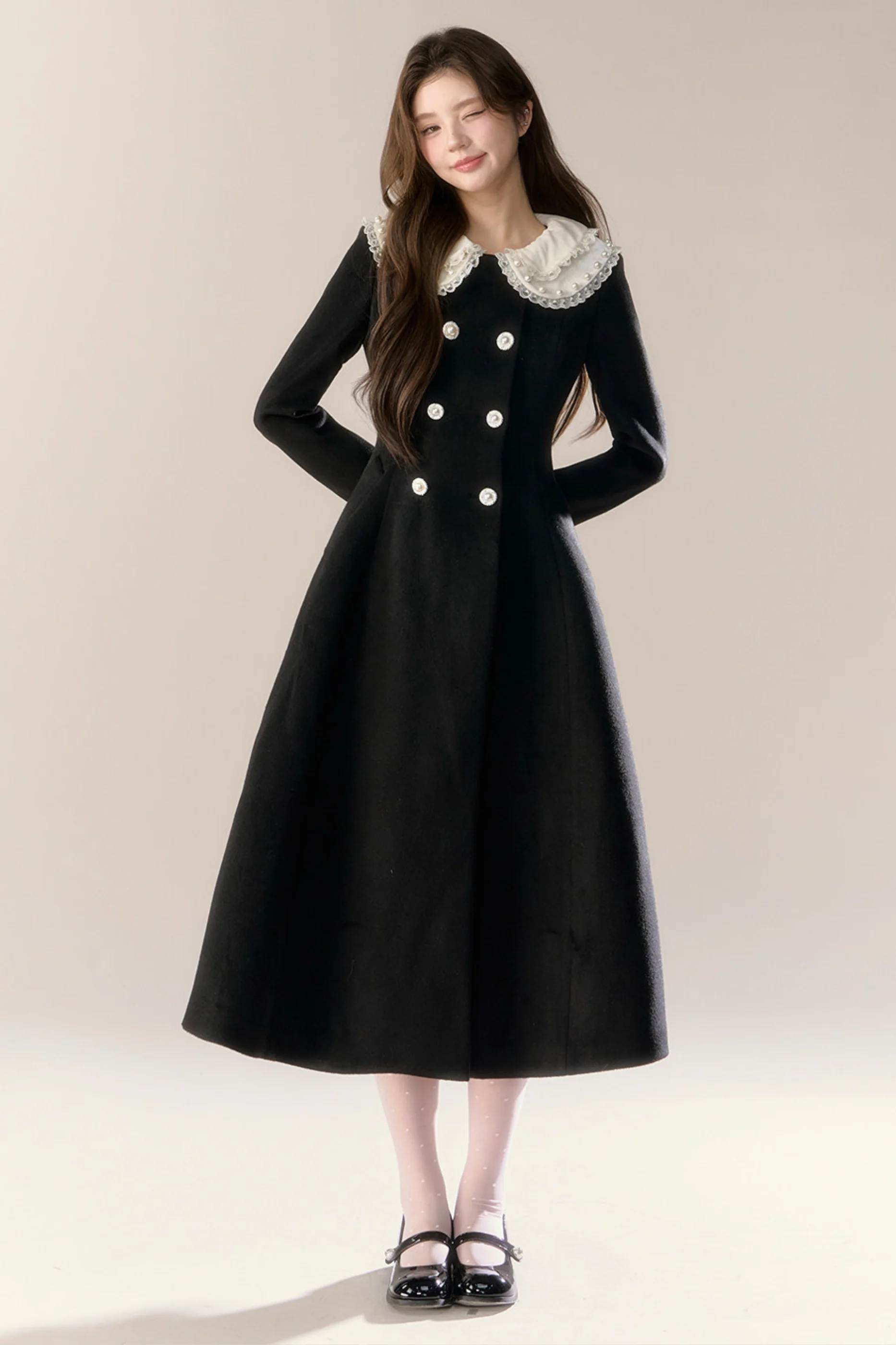 Elegant Sweet Chic French Long Coat - Image 7