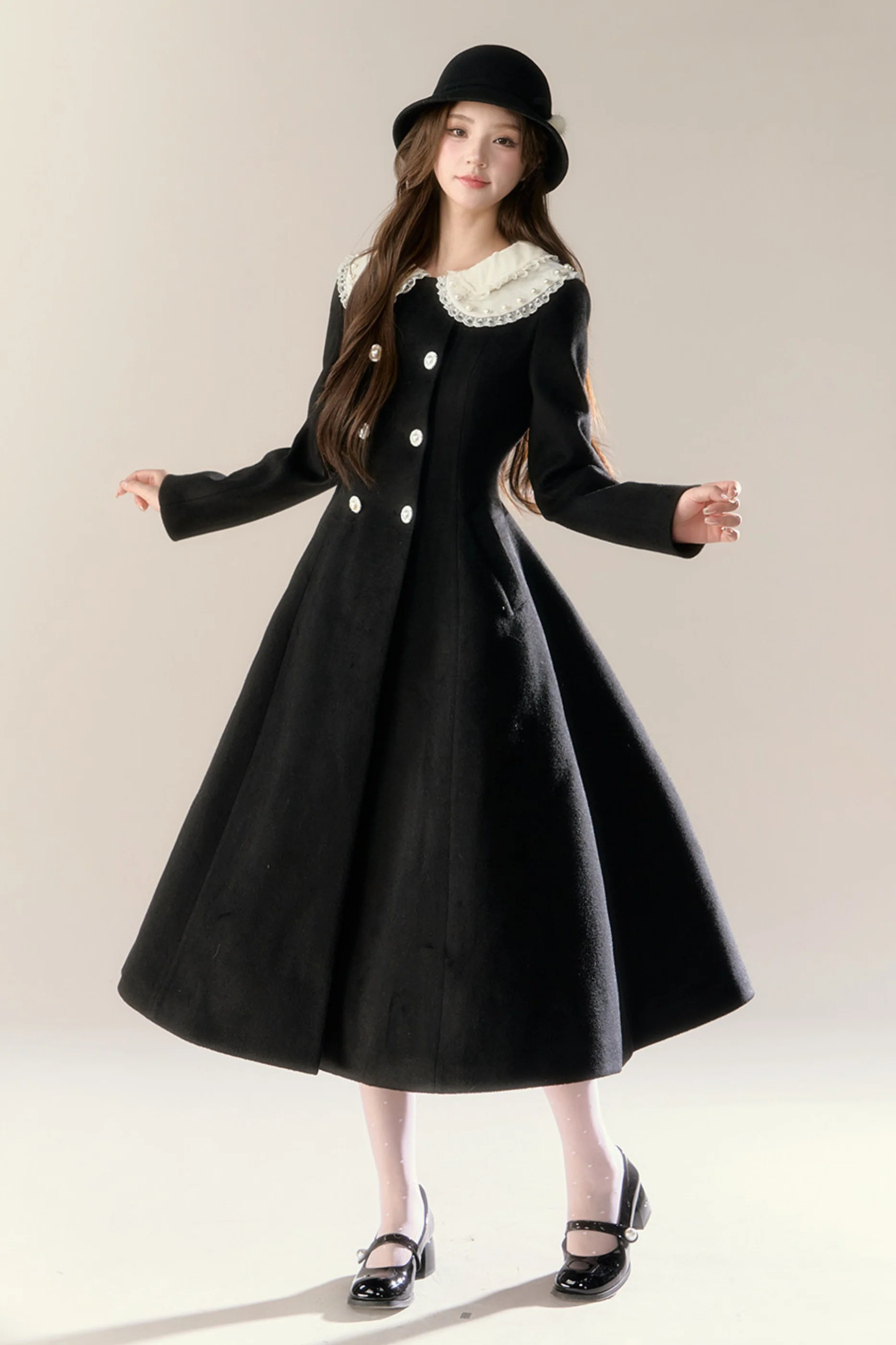 Elegant Sweet Chic French Long Coat - Image 8