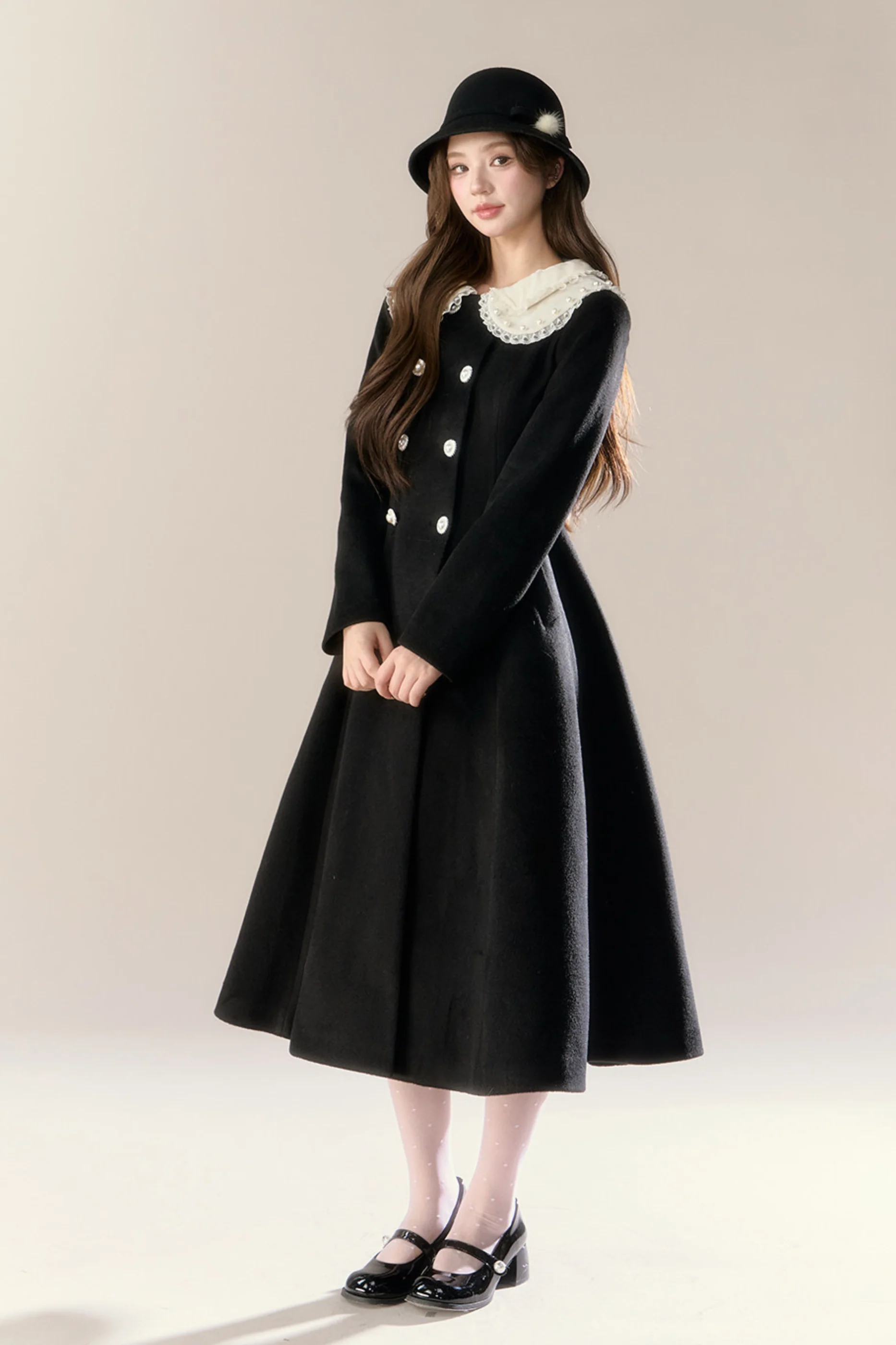 Elegant Sweet Chic French Long Coat - Image 9
