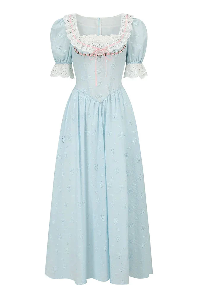 Élysée Cotton Fishbone Dress - Image 12