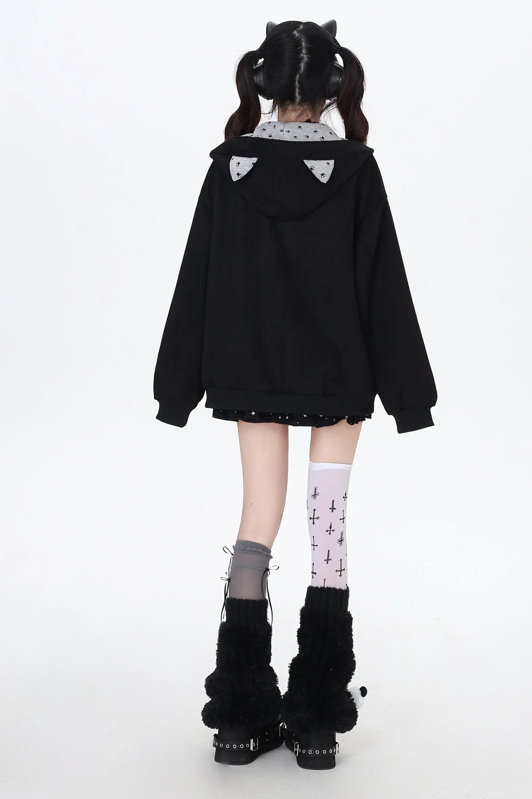 Subculture Cat Ear Hooded Jacket - Image 11