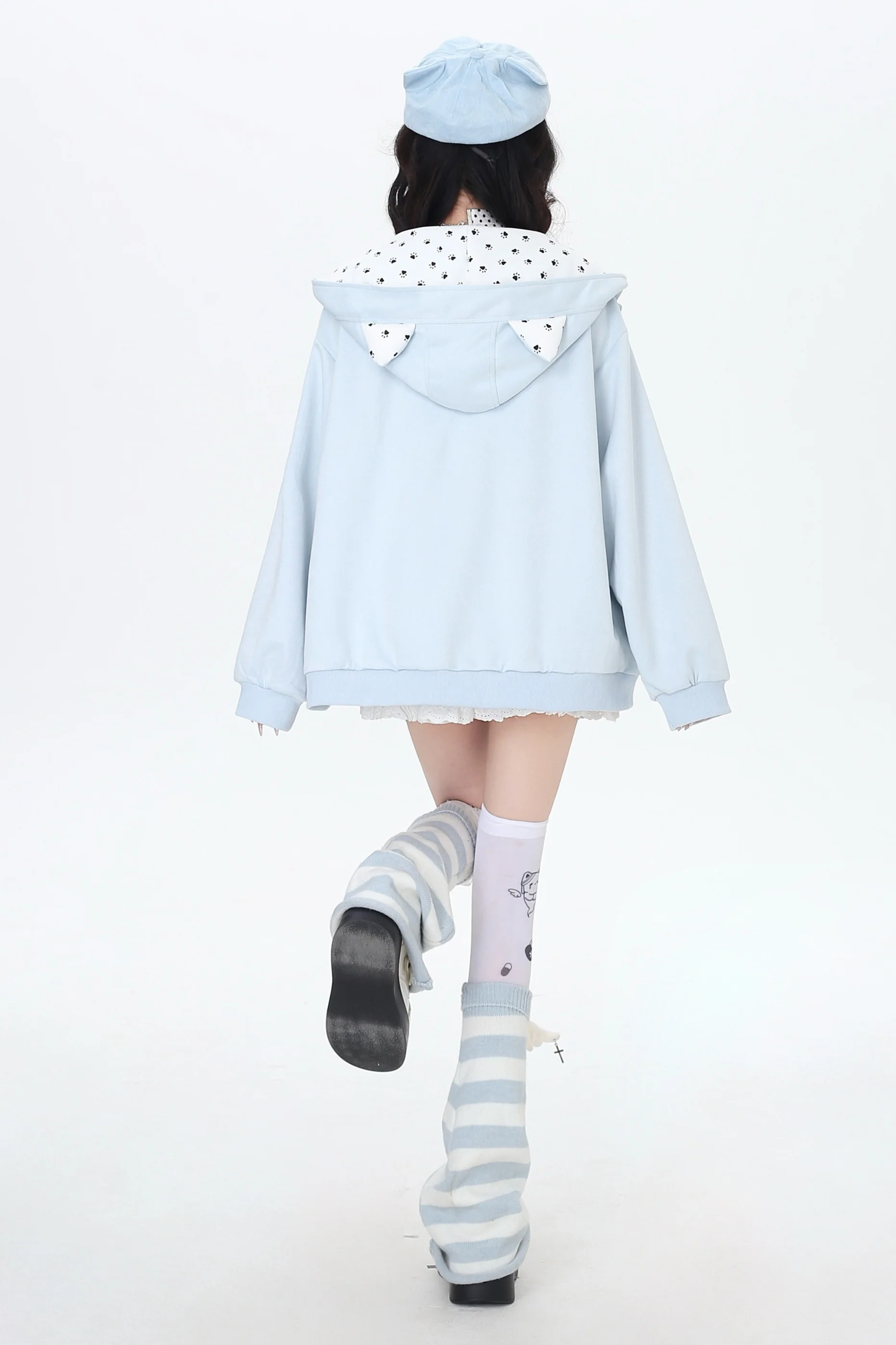 Subculture Cat Ear Hooded Jacket - Image 7