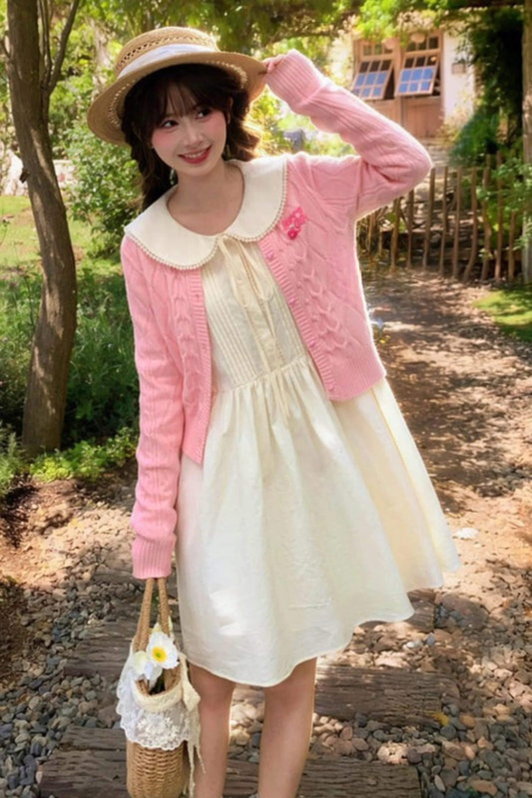 Sweet Retro Knit Cardigan - Image 11