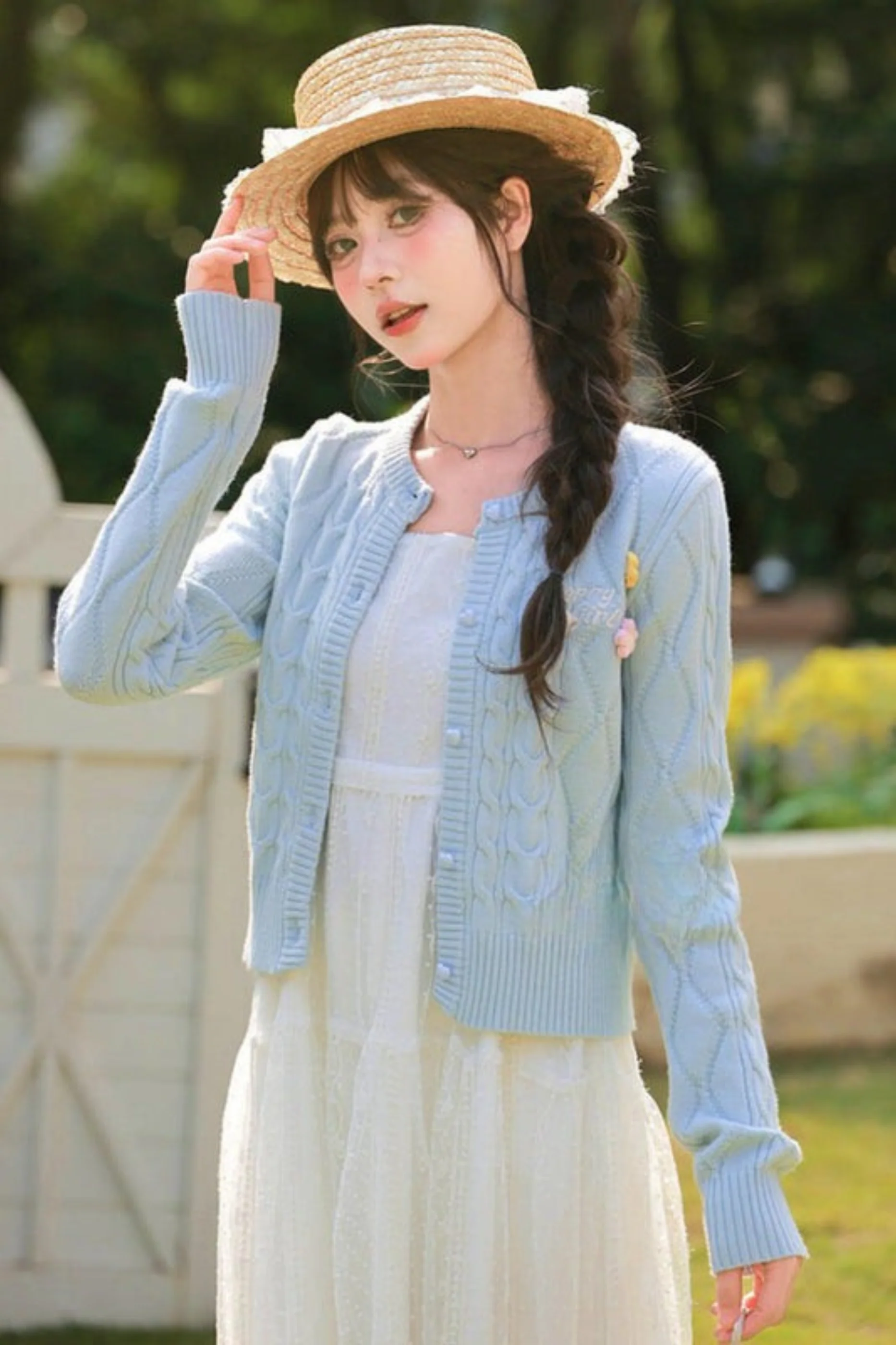 Sweet Retro Knit Cardigan - Image 5