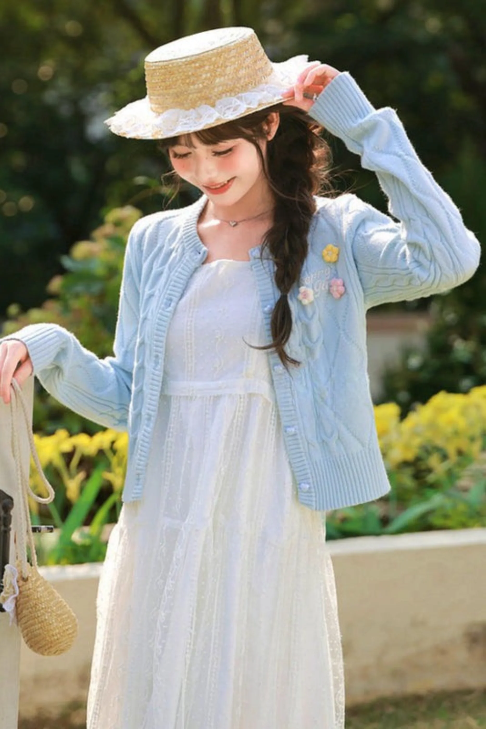 Sweet Retro Knit Cardigan - Image 16