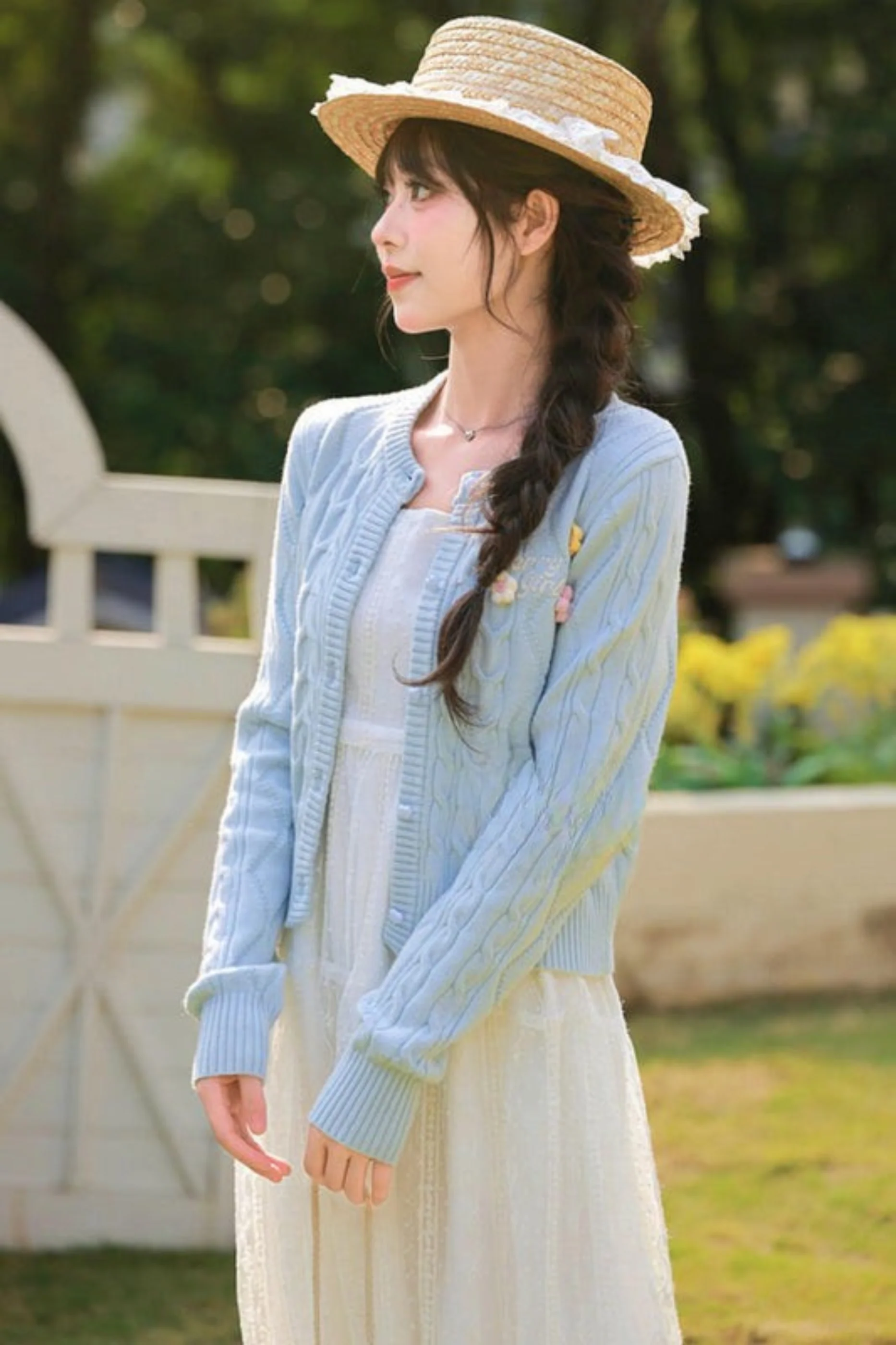Sweet Retro Knit Cardigan - Image 6