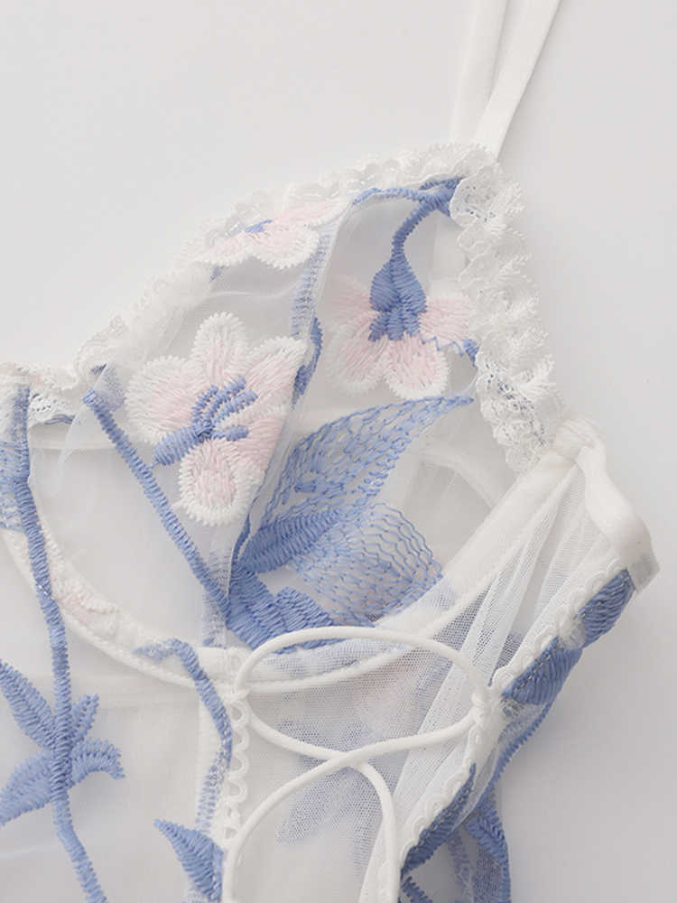 Embroidery Flowers Pajamas - Image 3