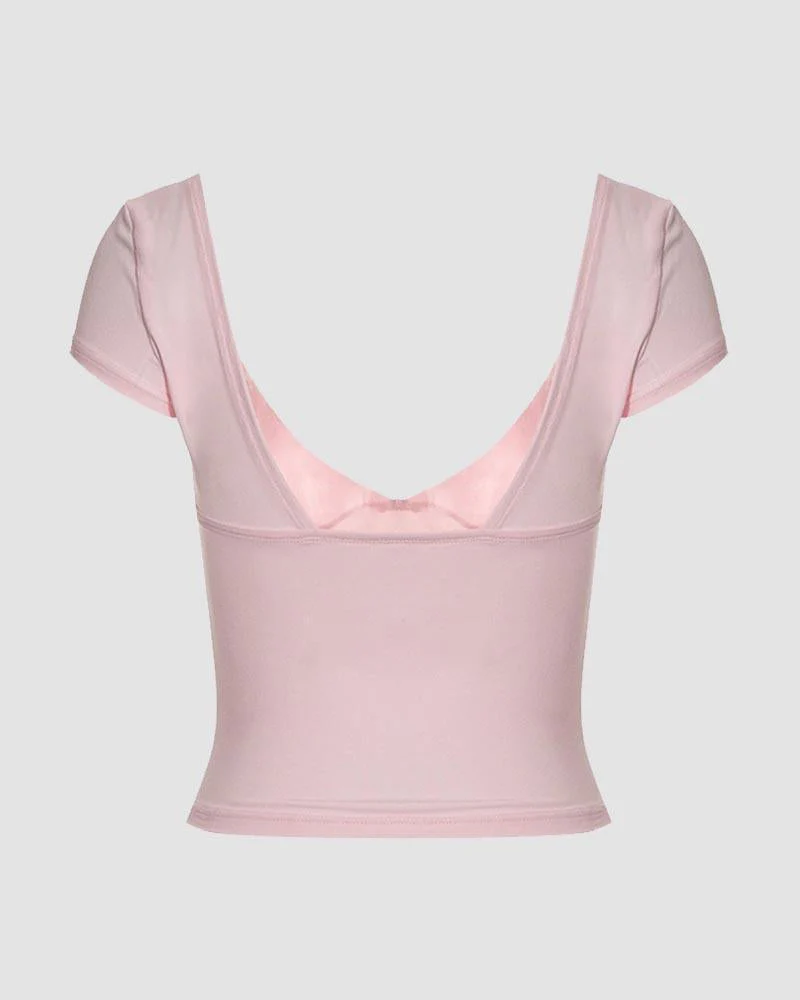 Equinox Illuminum Scoop Neck Coquette Top - Image 3
