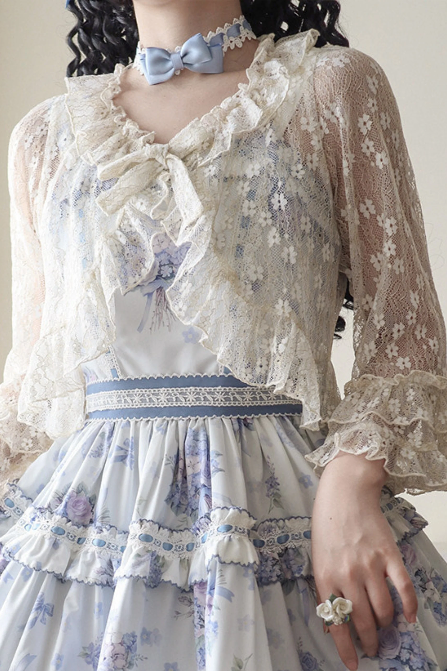 Eternal Sheer Lace Cardigan - Image 7