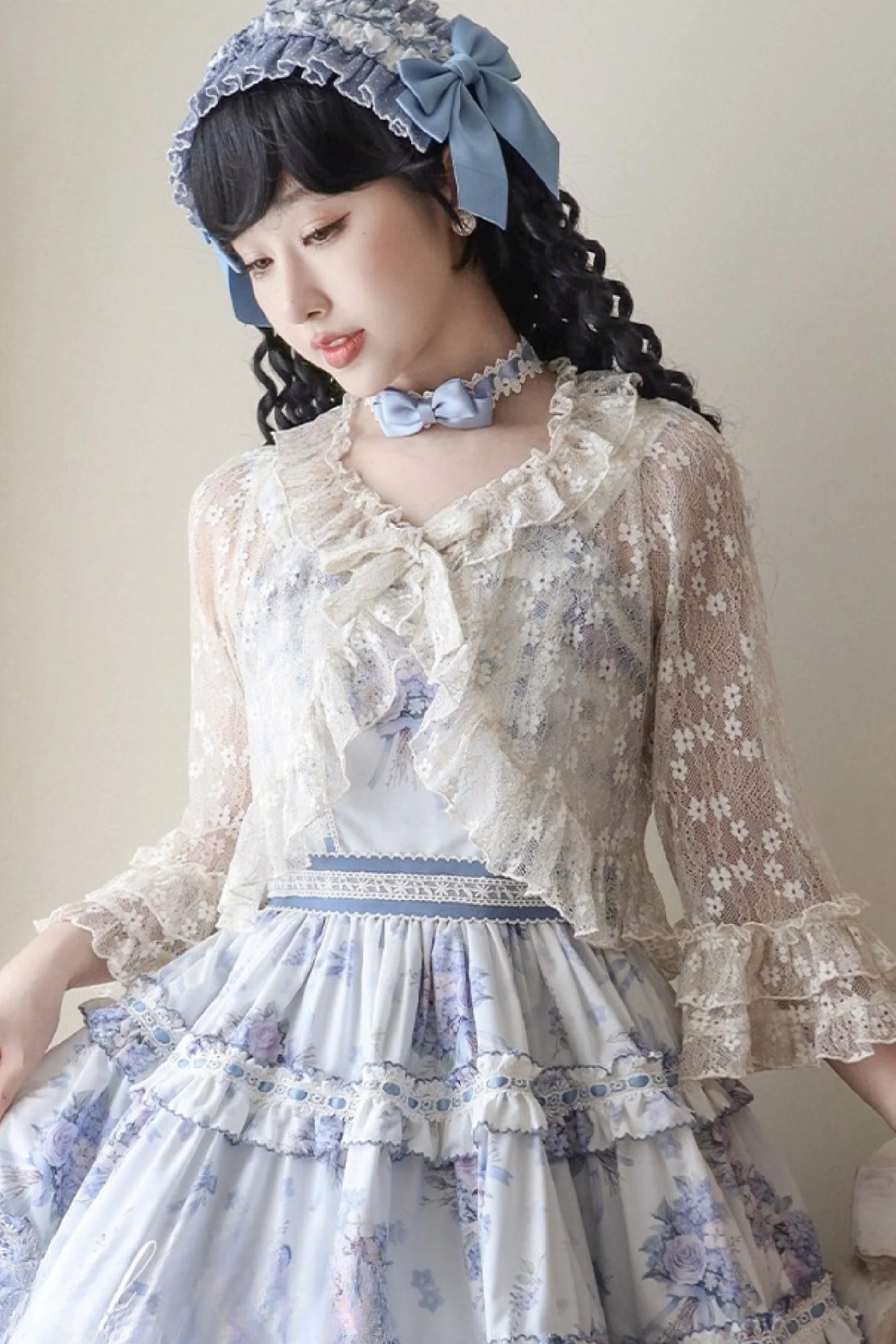 Eternal Sheer Lace Cardigan - Image 6