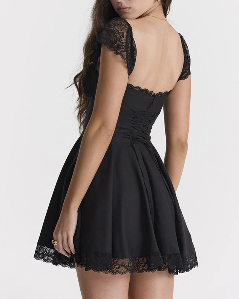 Euboea Sweetheart Mini Coquette Dress - Image 6